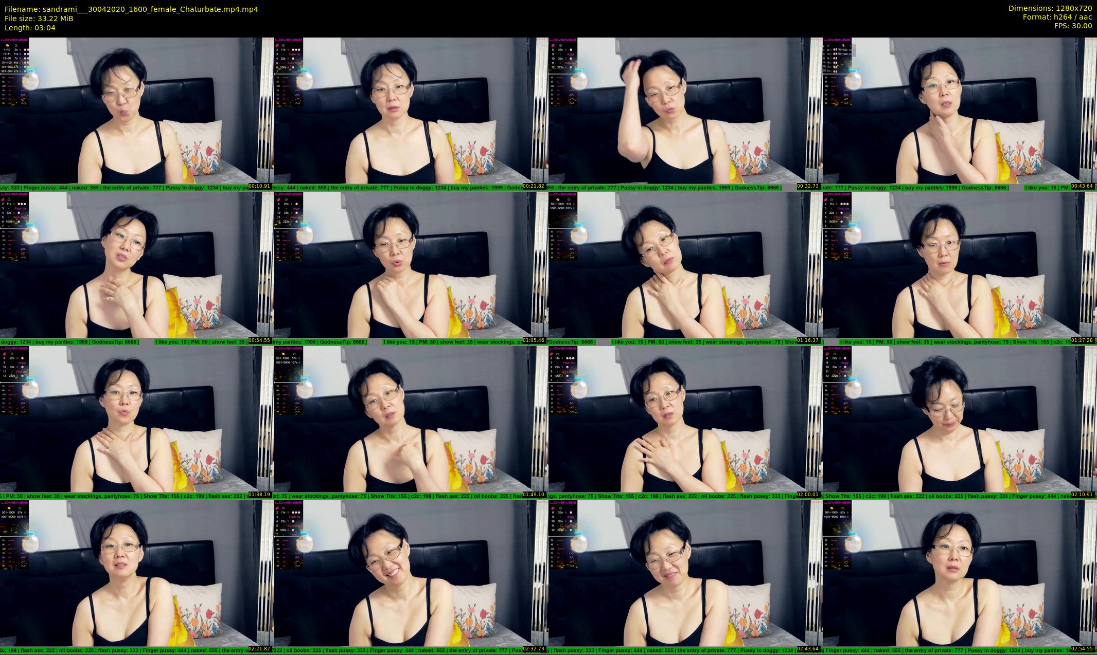 sandrami__ — 4 minute Chaturbate female cam show recording, 720p, Apr 30, 2020