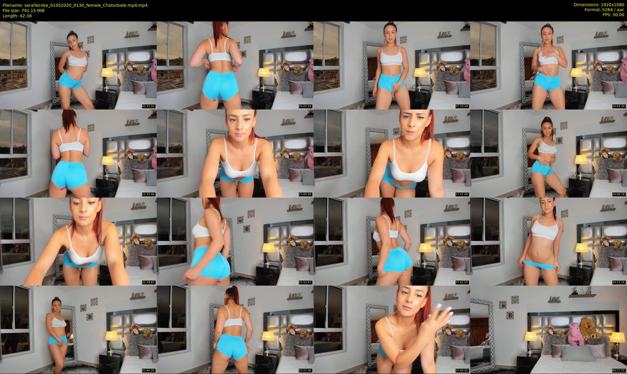 sarahbroke — 43 minute Chaturbate female cam show recording, 1080p, May 1, 2020