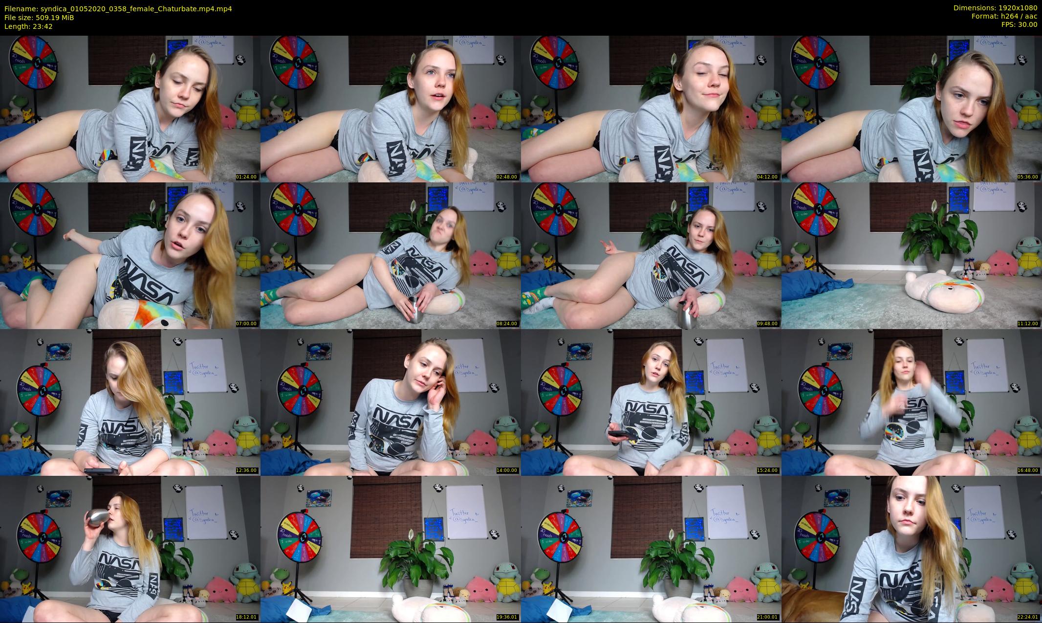 syndica — 24 minute Chaturbate female cam show recording, 1080p, May 1, 2020