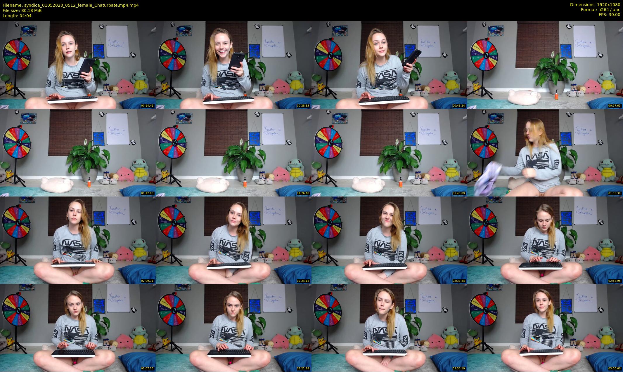 syndica — 5 minute Chaturbate female cam show recording, 1080p, May 1, 2020