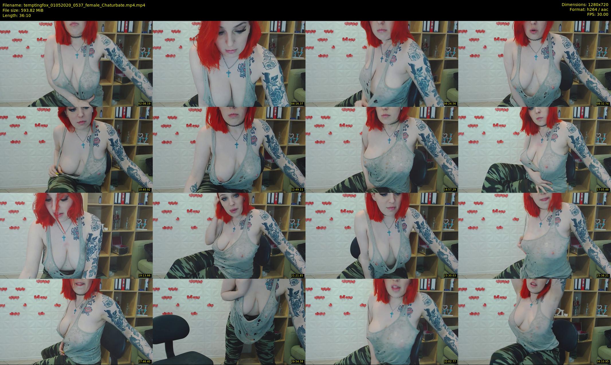 temptingfox — 37 minute Chaturbate female cam show recording, 720p, May 1, 2020