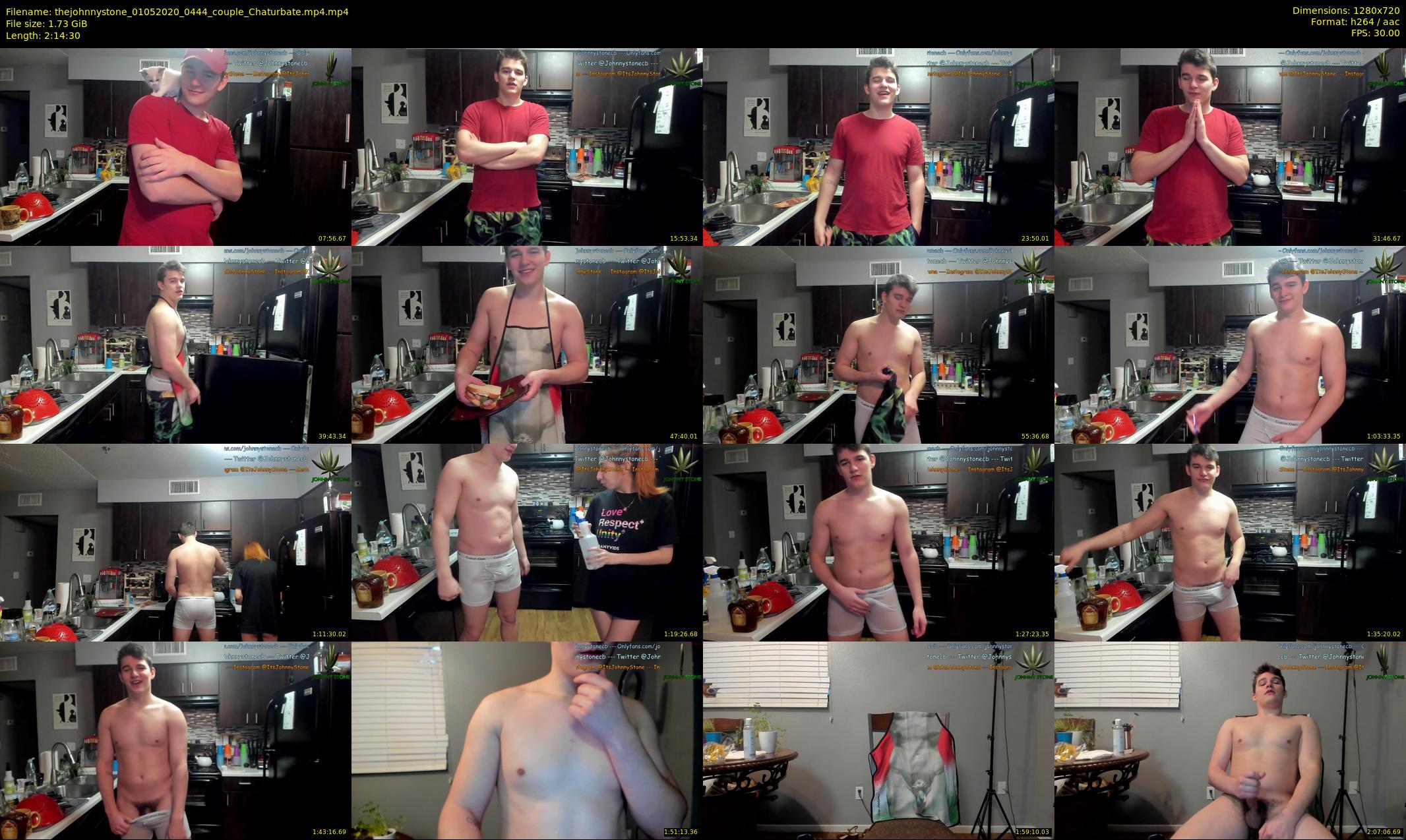thejohnnystone — 135 minute Chaturbate male cam show recording, 720p, May 1, 2020