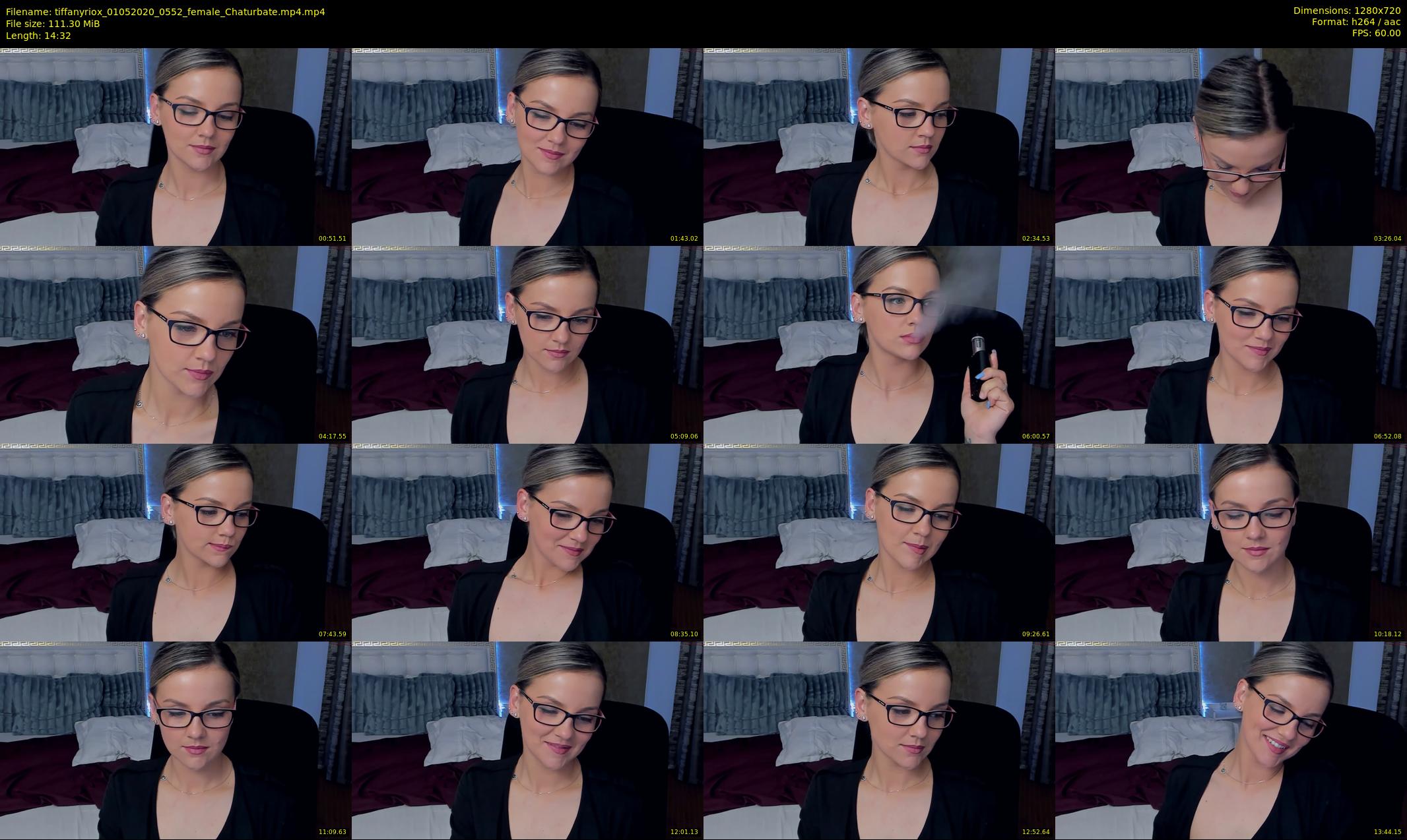 tiffanyriox — 15 minute Chaturbate female cam show recording, 720p, May 1, 2020