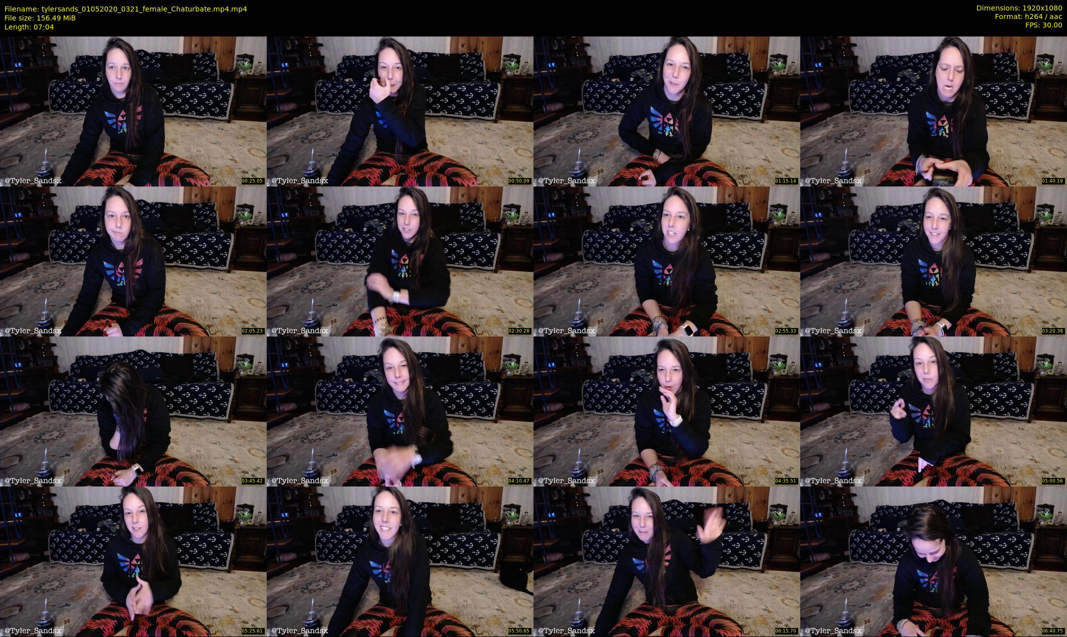 tylersands — 8 minute Chaturbate female cam show recording, 1080p, May 1, 2020