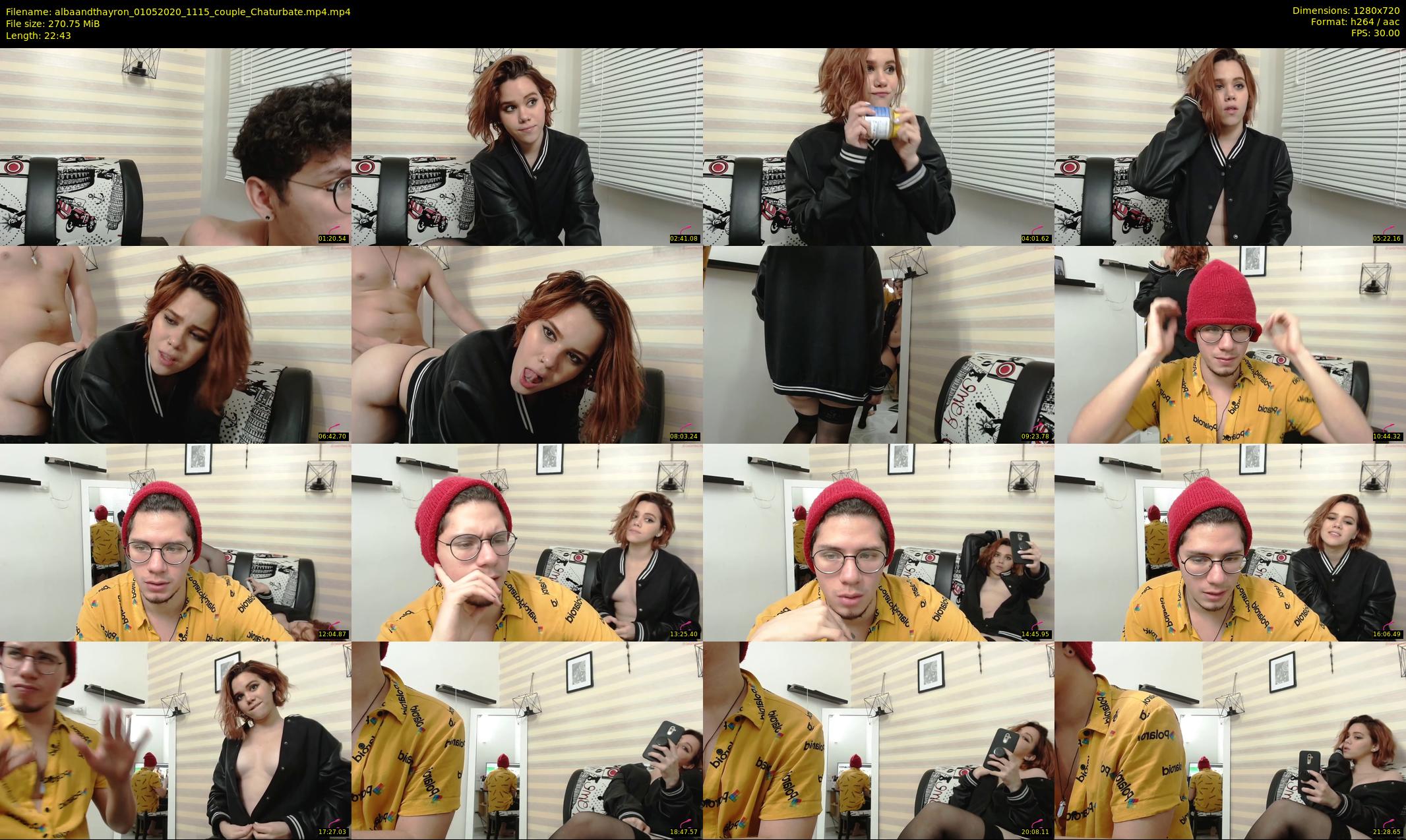 albaandthayron — 23 minute Chaturbate couple cam show recording, 720p, May 1, 2020