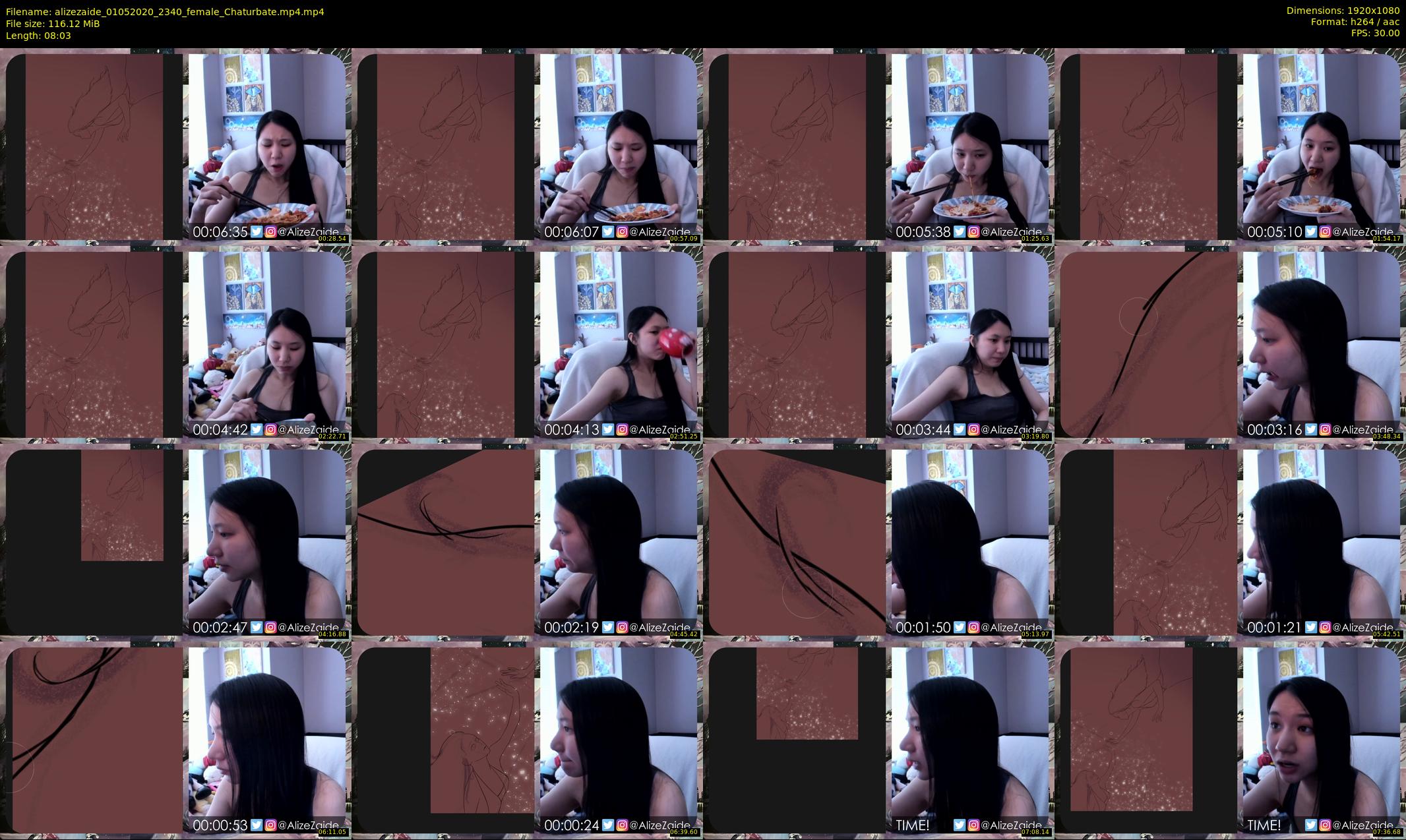 alizezaide — 9 minute Chaturbate female cam show recording, 1080p, May 1, 2020
