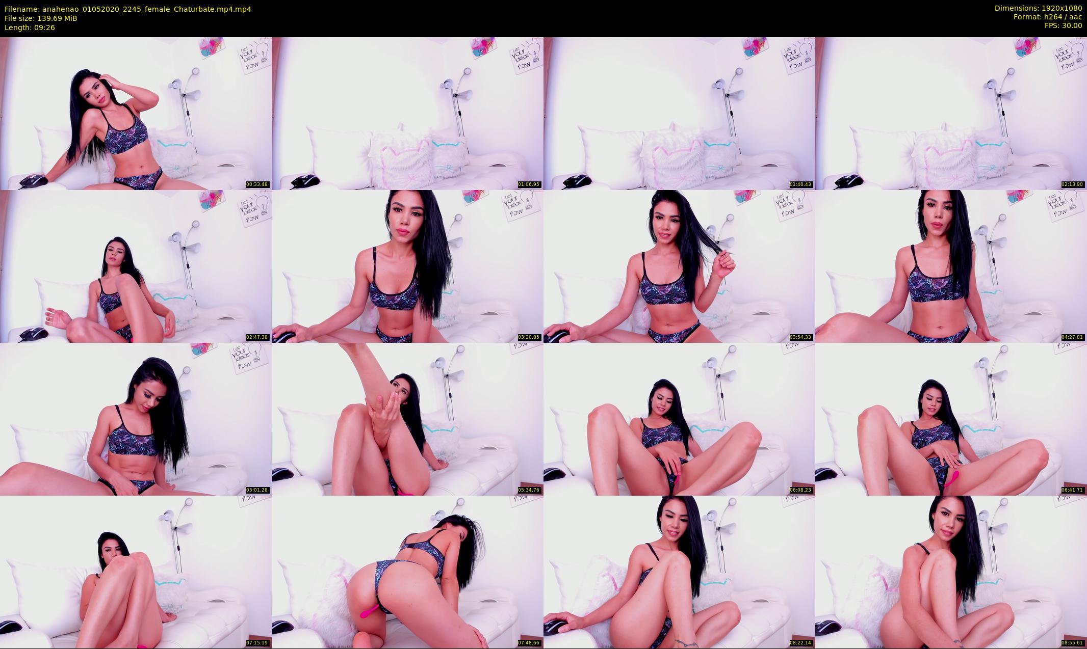 anahenao — 10 minute Chaturbate female cam show recording, 1080p, May 1, 2020
