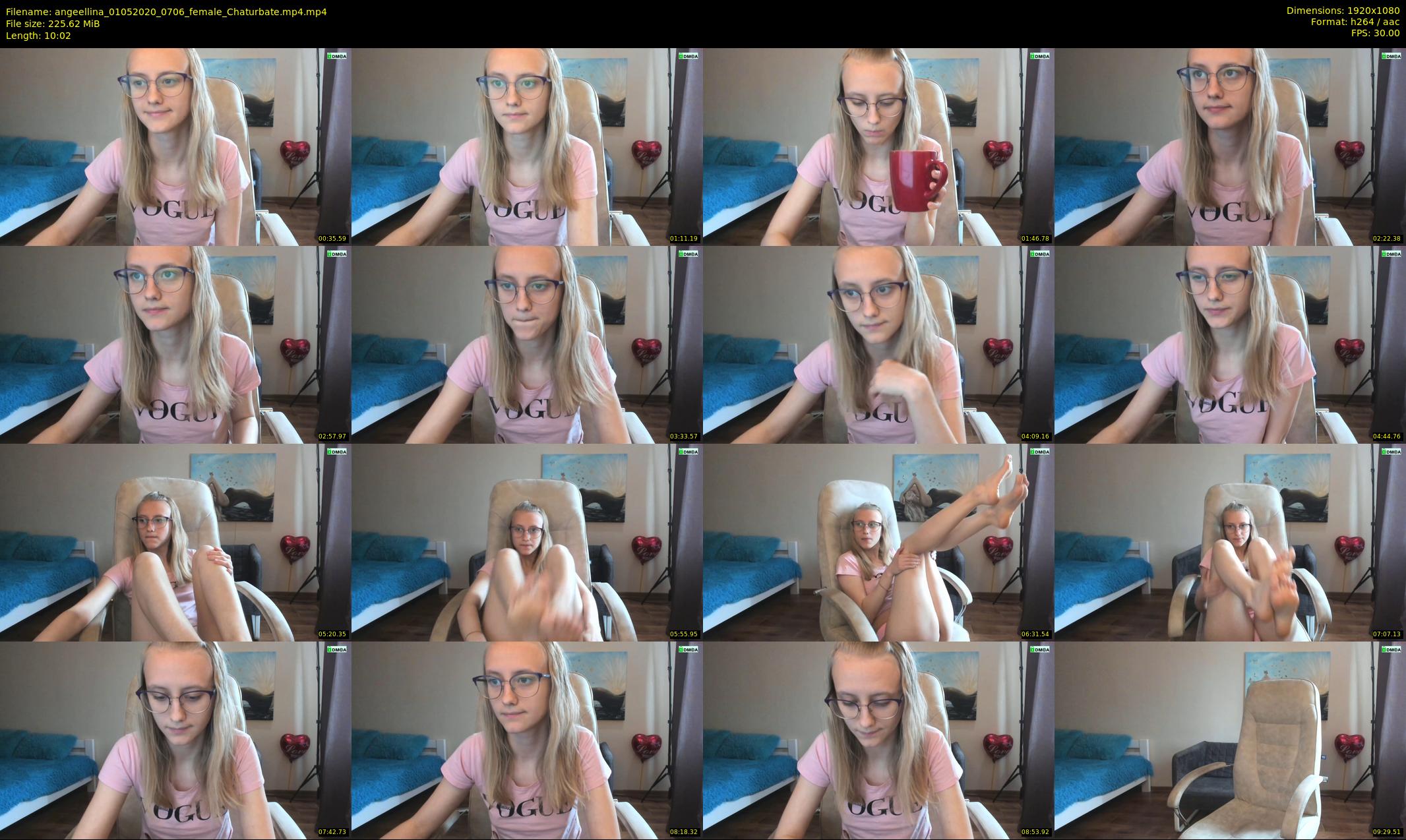 angeellina — 11 minute Chaturbate female cam show recording, 1080p, May 1, 2020