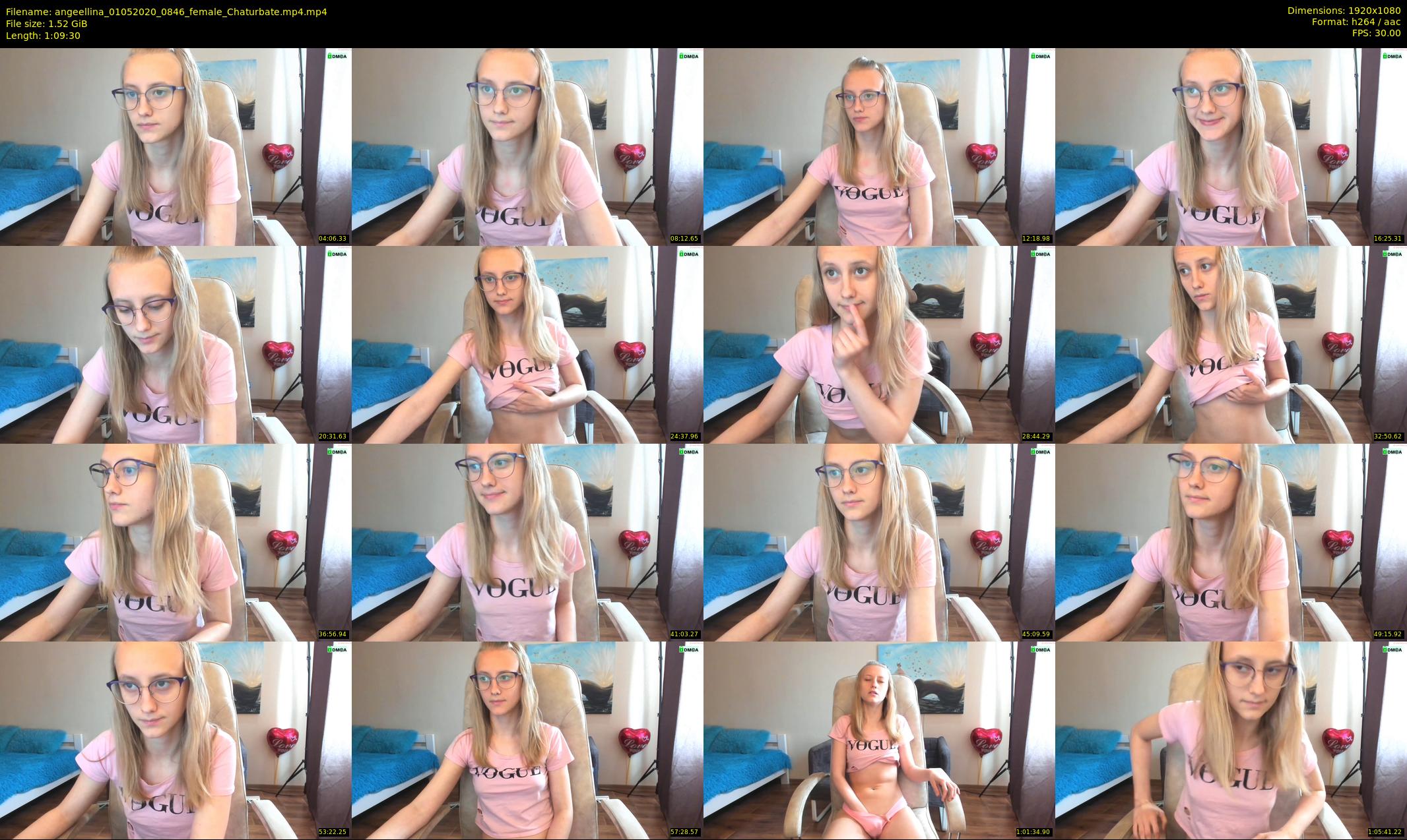 angeellina — 70 minute Chaturbate female cam show recording, 1080p, May 1, 2020