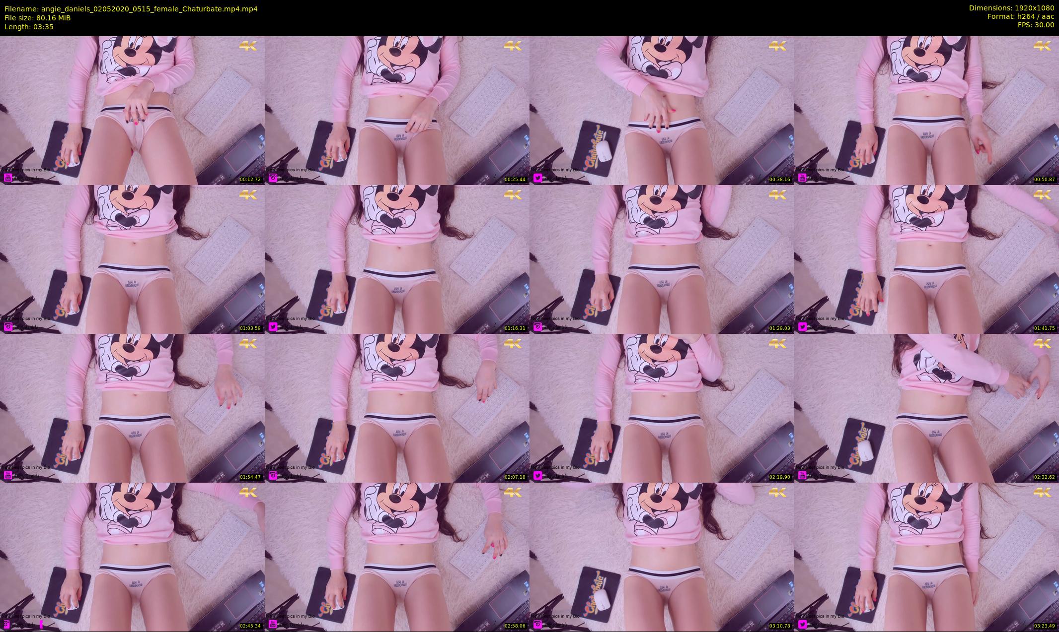 angie_daniels — 4 minute Chaturbate female cam show recording, 1080p, May 2, 2020
