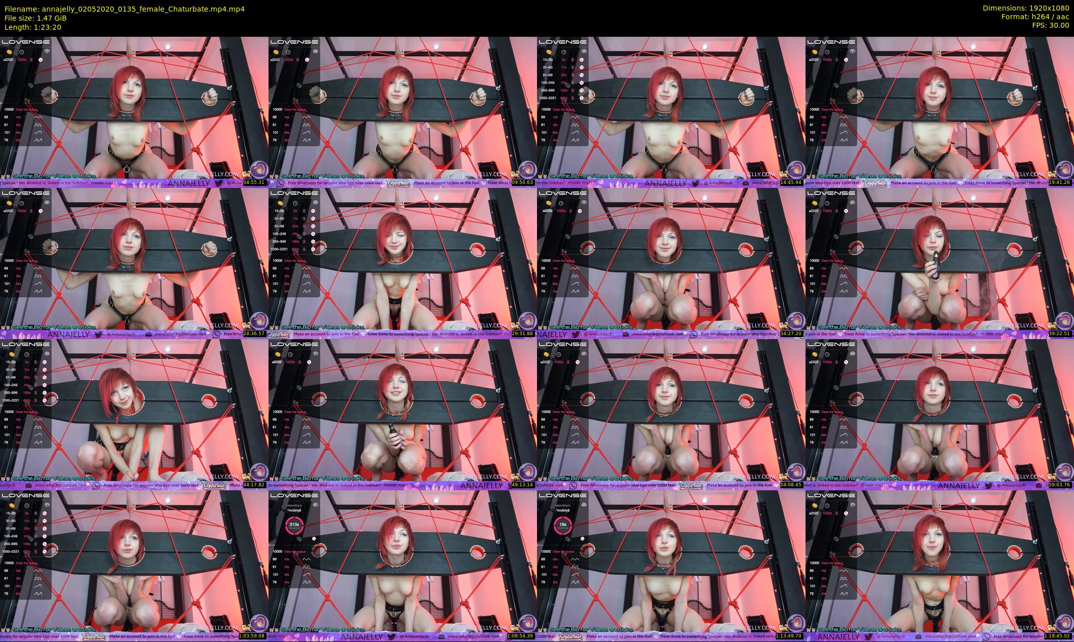 annajelly — 84 minute Chaturbate couple cam show recording, 1080p, May 2, 2020