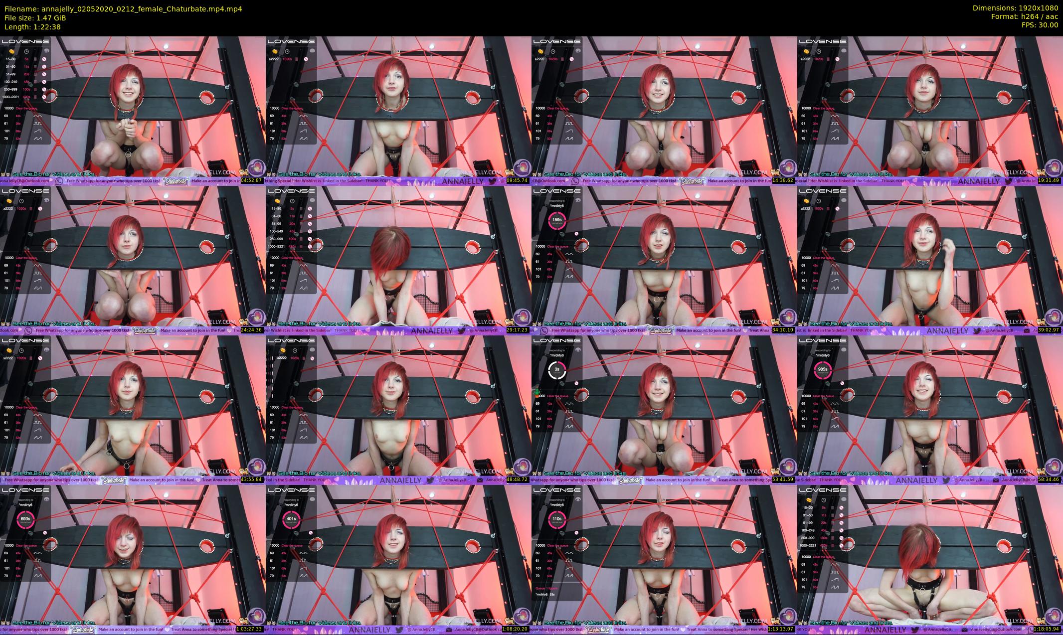 annajelly — 83 minute Chaturbate couple cam show recording, 1080p, May 2, 2020