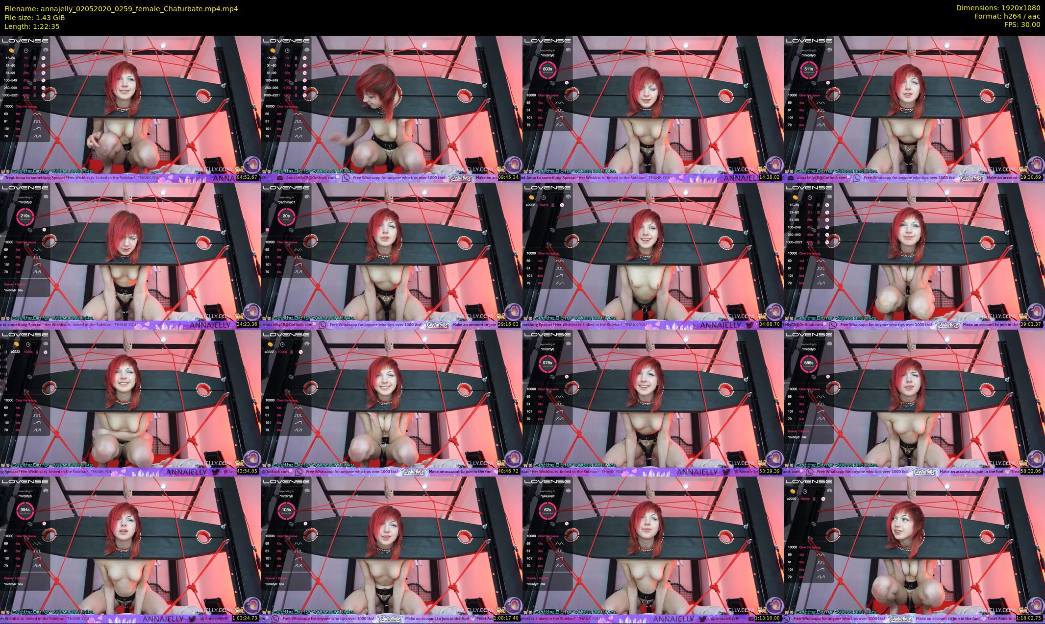 annajelly — 83 minute Chaturbate couple cam show recording, 1080p, May 2, 2020