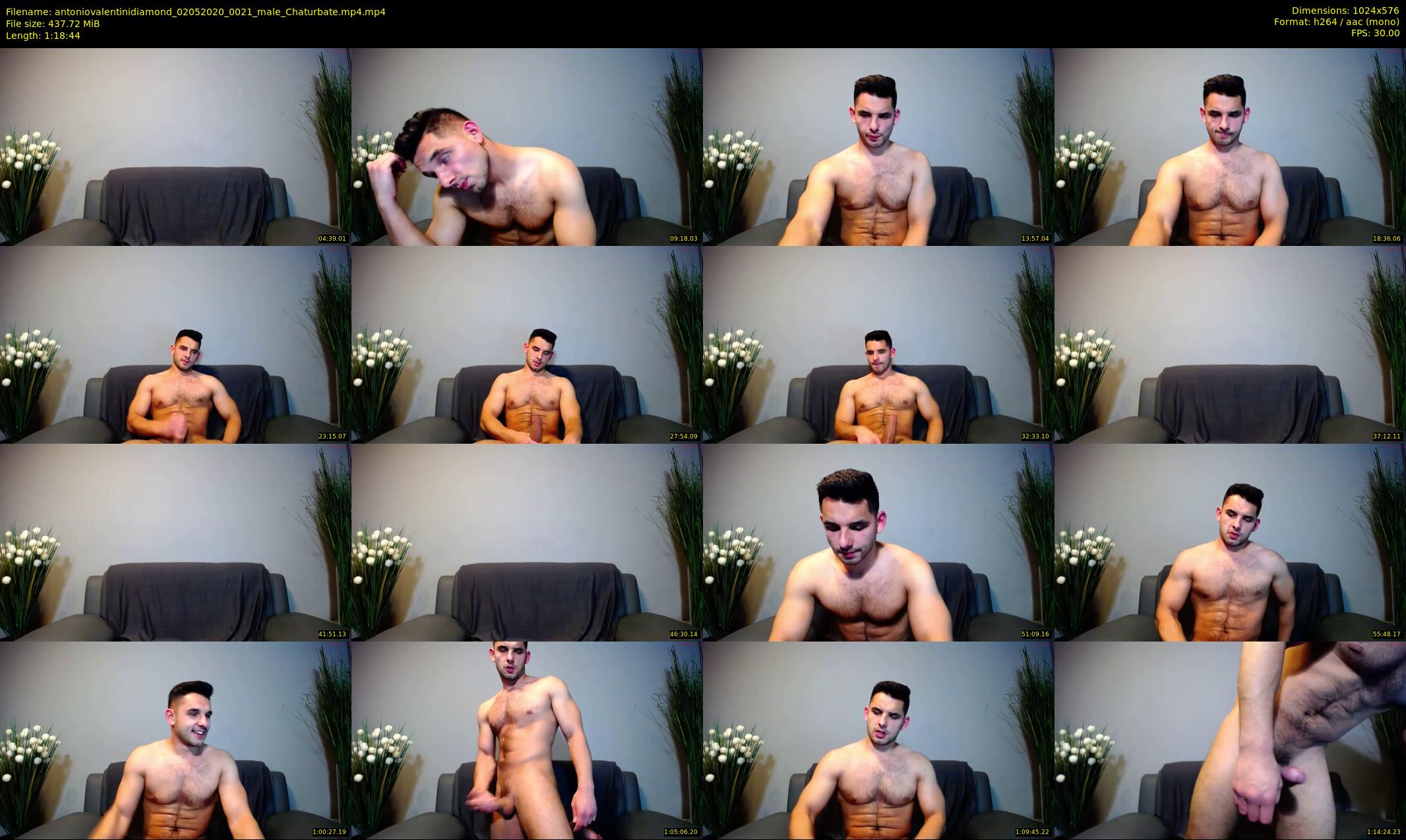 antoniovalentinidiamond — 79 minute Chaturbate male cam show recording, 480p, May 2, 2020