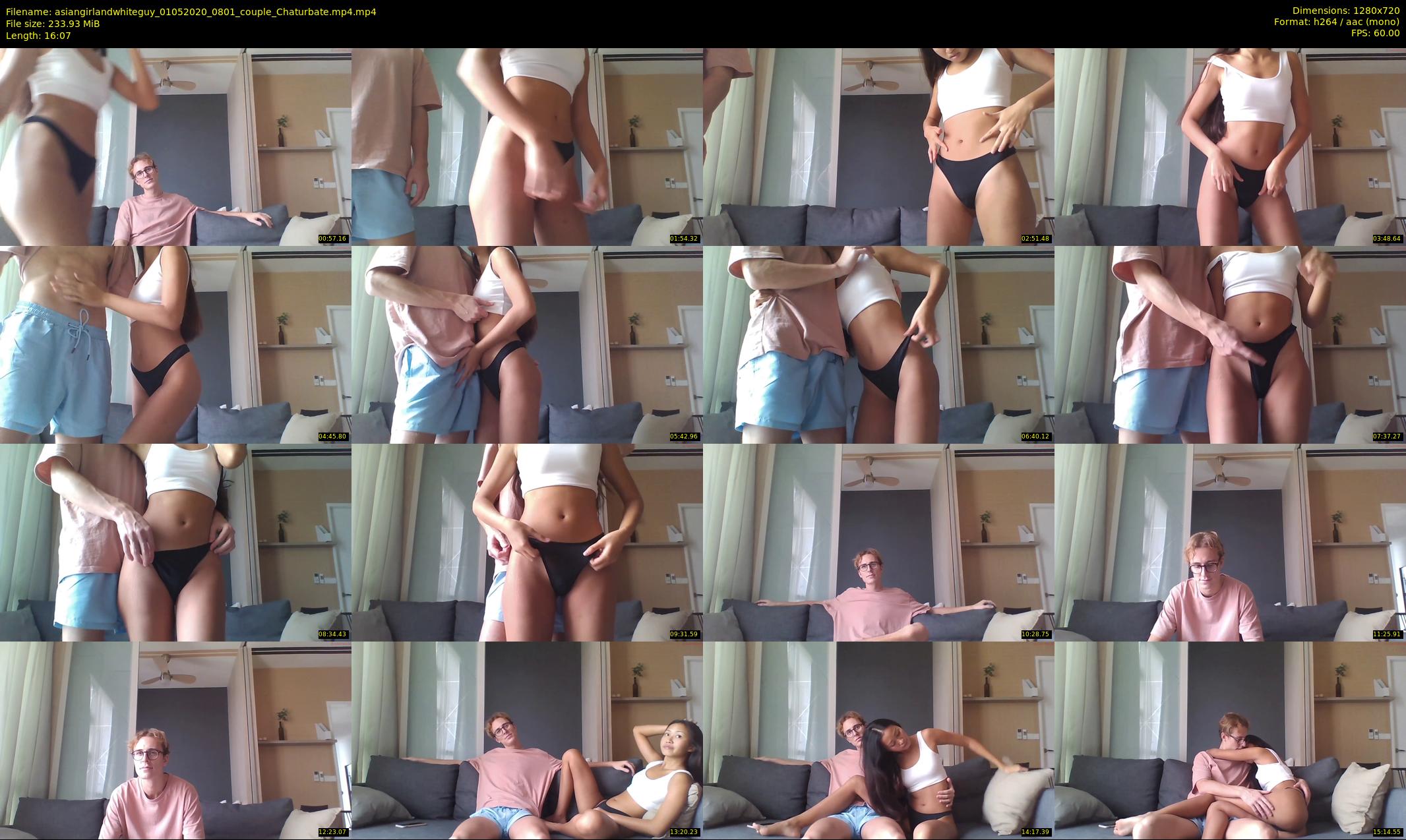 asiangirlandwhiteguy — 17 minute Chaturbate couple cam show recording, 720p, May 1, 2020