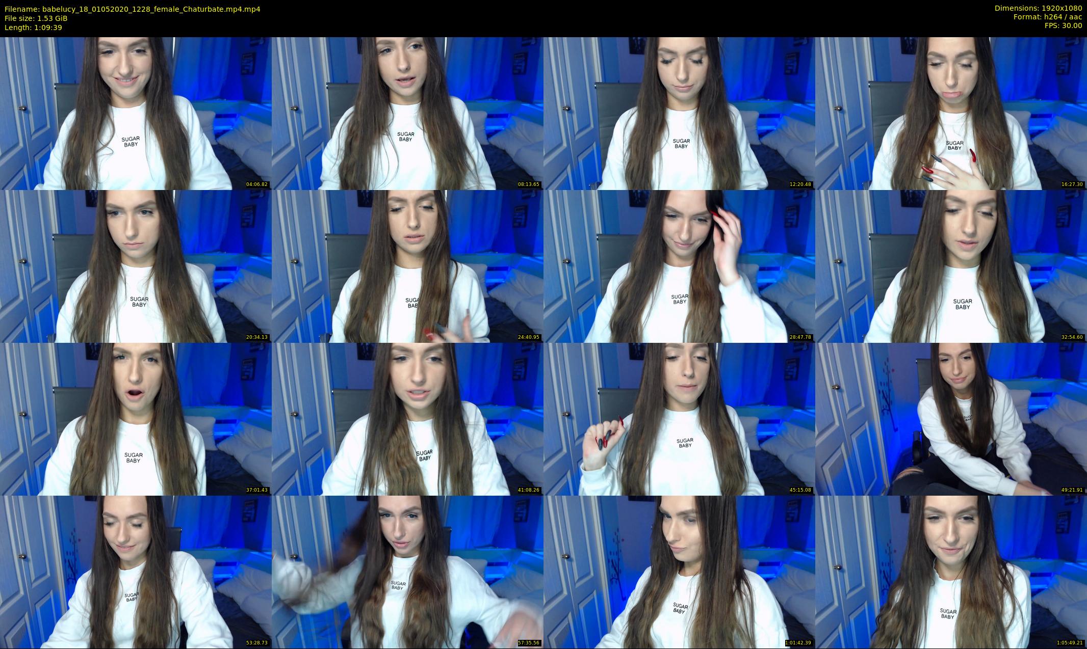 babelucy_18 — 70 minute Chaturbate female cam show recording, 1080p, May 1, 2020