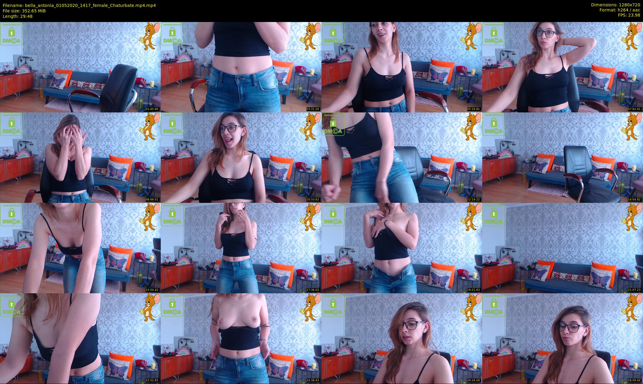 bella_antonia — 30 minute Chaturbate female cam show recording, 720p, May 1, 2020