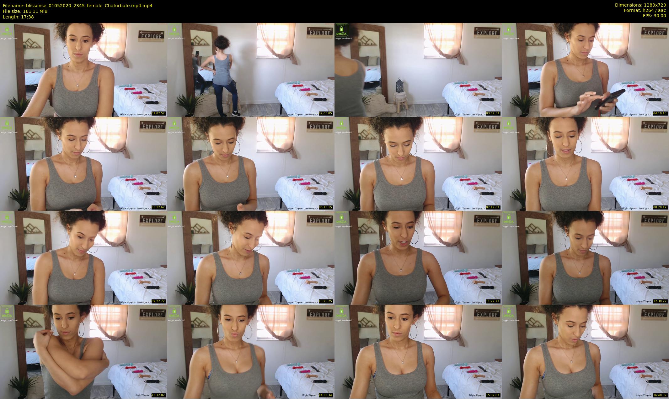 blissense — 18 minute Chaturbate female cam show recording, 720p, May 1, 2020