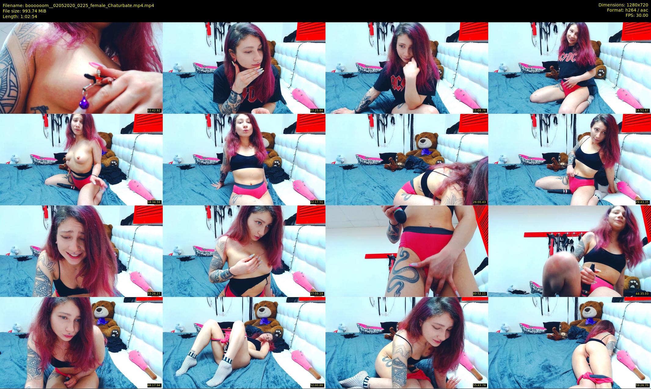 boooooom_ — 63 minute Chaturbate female cam show recording, 720p, May 2, 2020