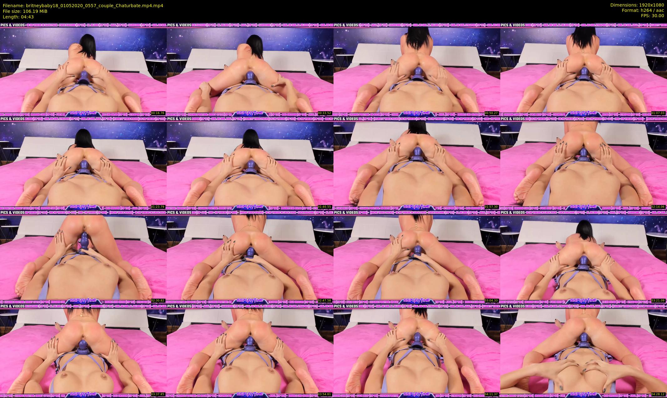 britneybaby18 — 5 minute Chaturbate female cam show recording, 1080p, May 1, 2020
