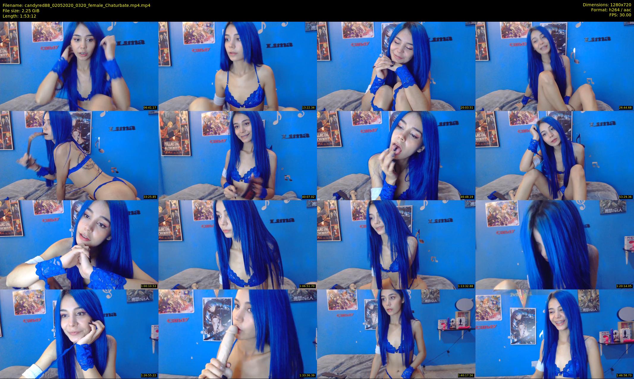 candyred88 — 114 minute Chaturbate female cam show recording, 720p, May 2, 2020