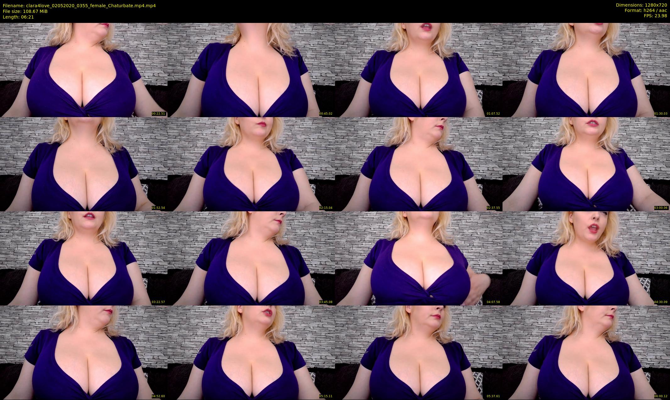 clara4love — 7 minute Chaturbate female cam show recording, 720p, May 2, 2020