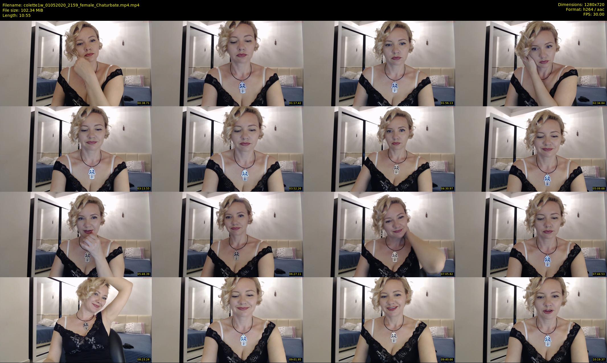 colette1w — 11 minute Chaturbate female cam show recording, 720p, May 1, 2020