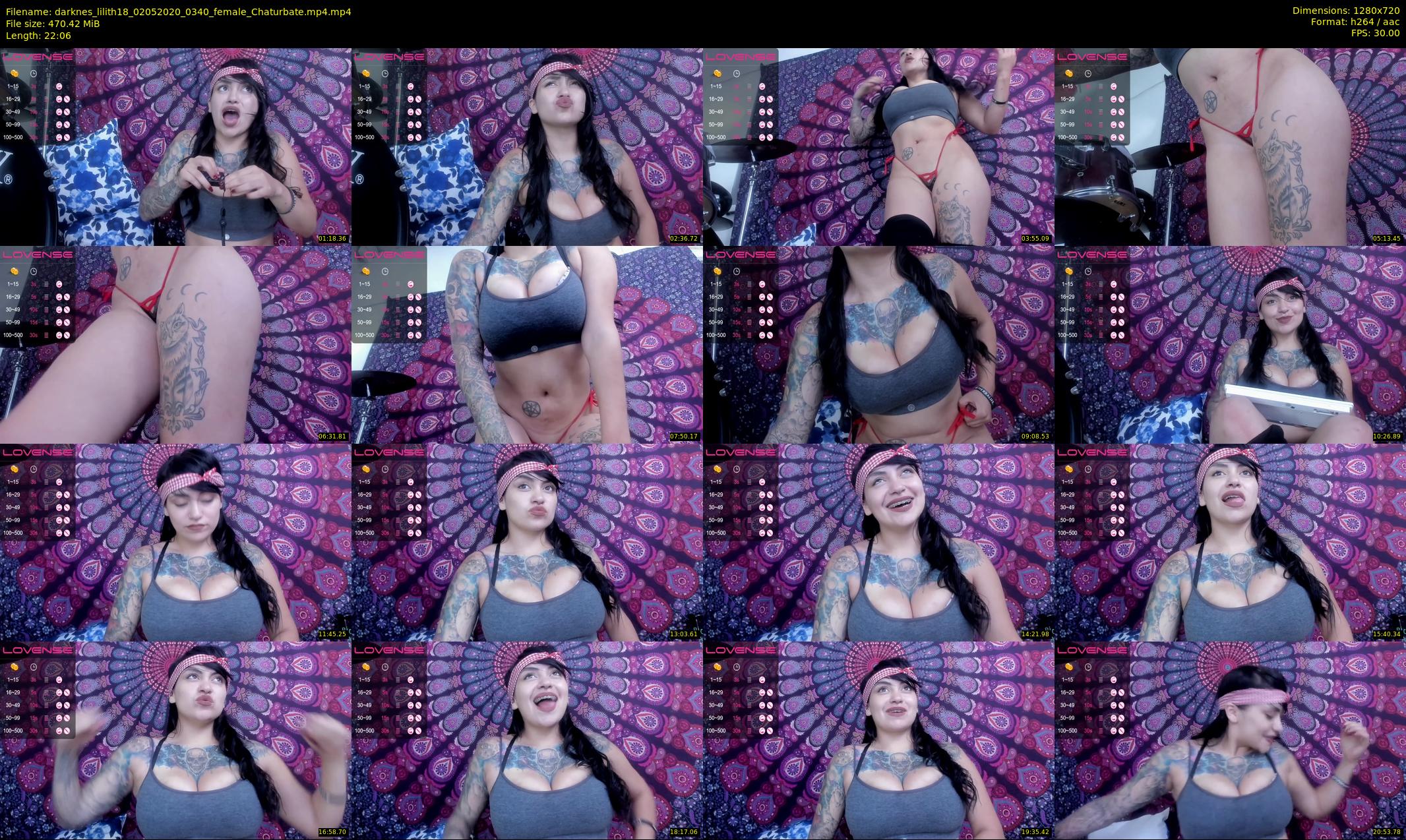 darknes_lilith18 — 23 minute Chaturbate female cam show recording, 720p, May 2, 2020