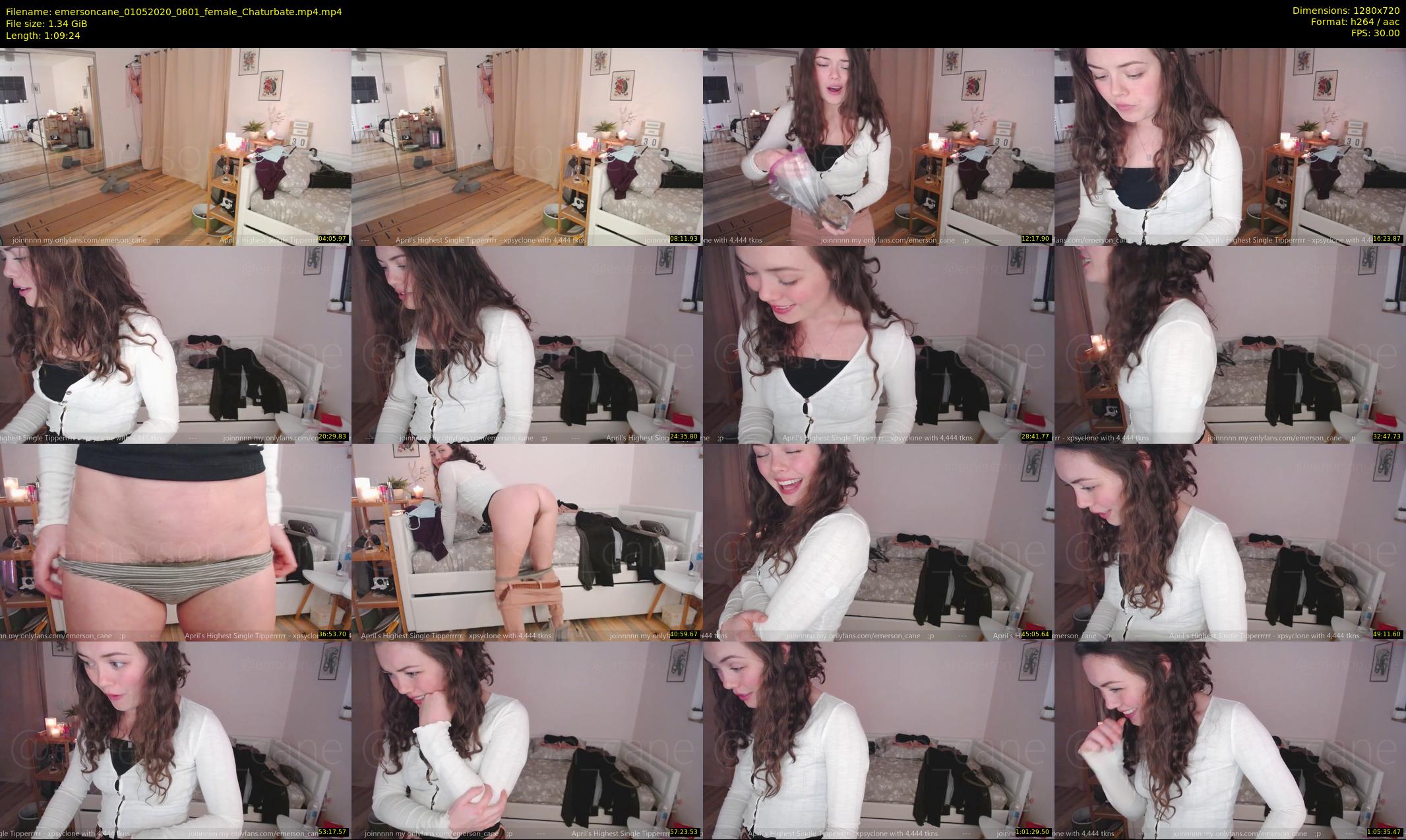 emersoncane — 70 minute Chaturbate female cam show recording, 720p, May 1, 2020