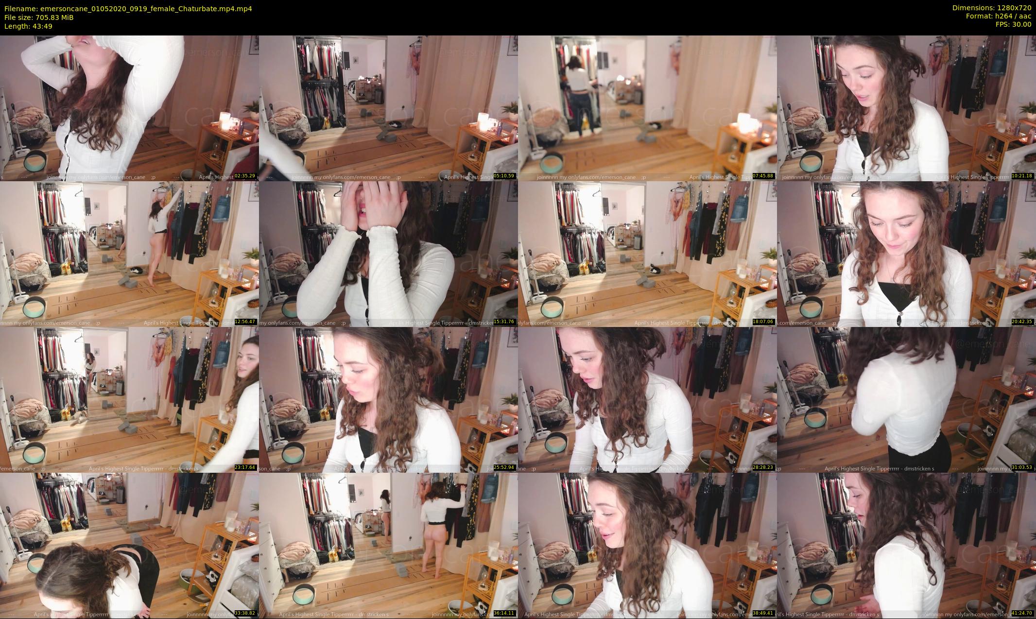 emersoncane — 44 minute Chaturbate female cam show recording, 720p, May 1, 2020