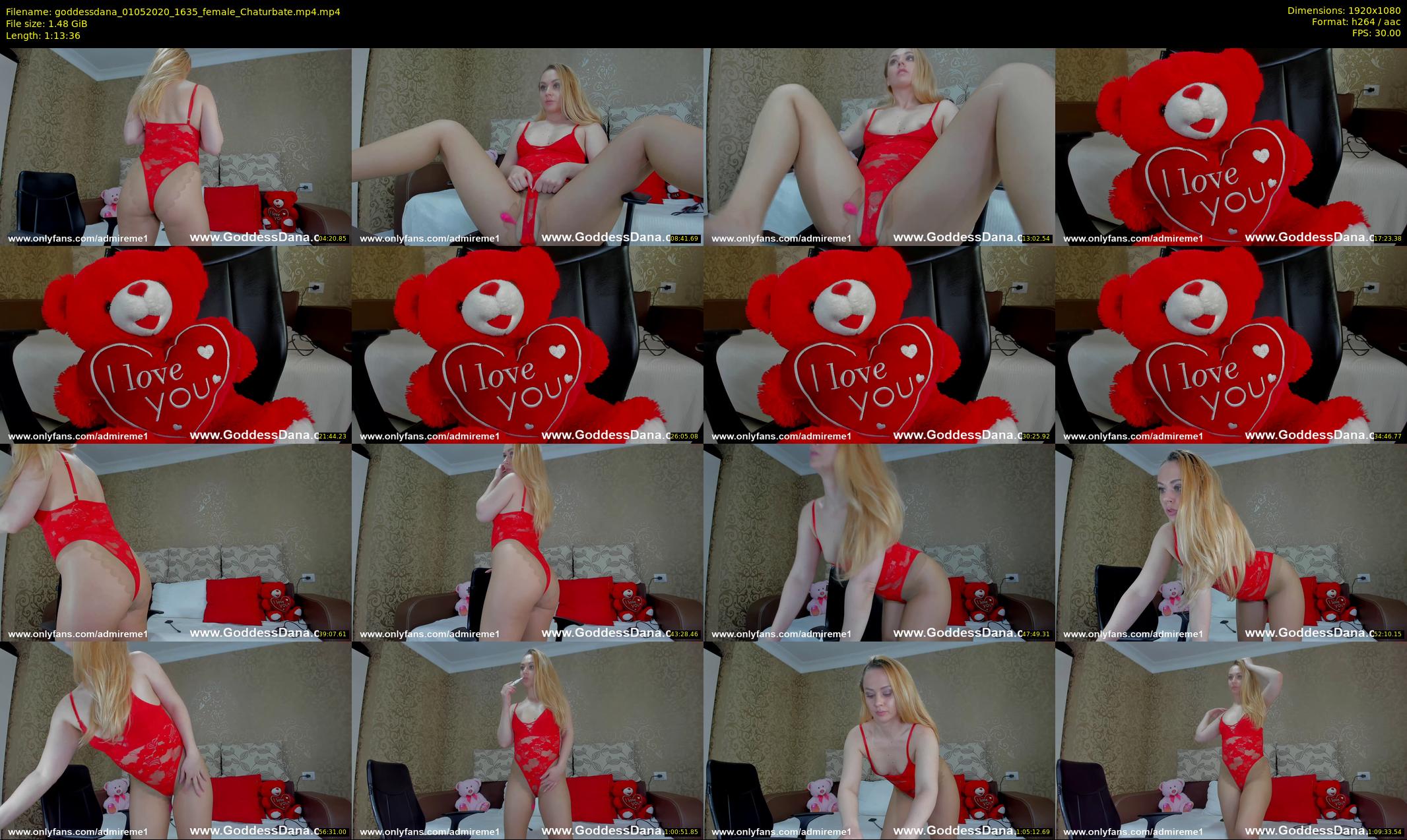 goddessdana — 74 minute Chaturbate female cam show recording, 1080p, May 1, 2020