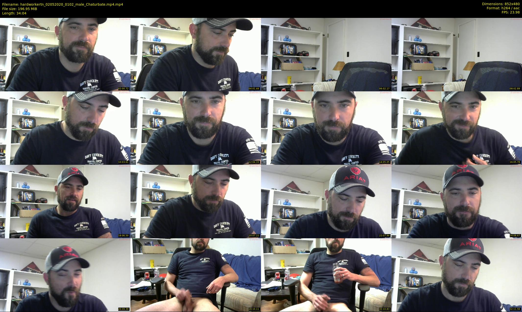hardworkertn — 35 minute Chaturbate male cam show recording, 480p, May 2, 2020