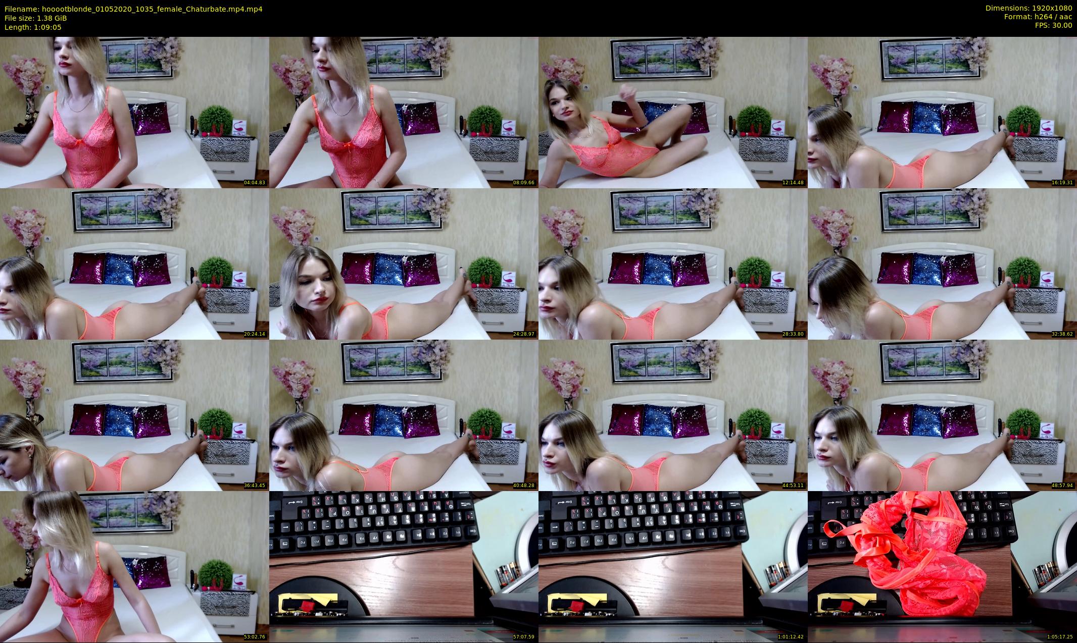 hooootblonde — 70 minute Chaturbate female cam show recording, 1080p, May 1, 2020