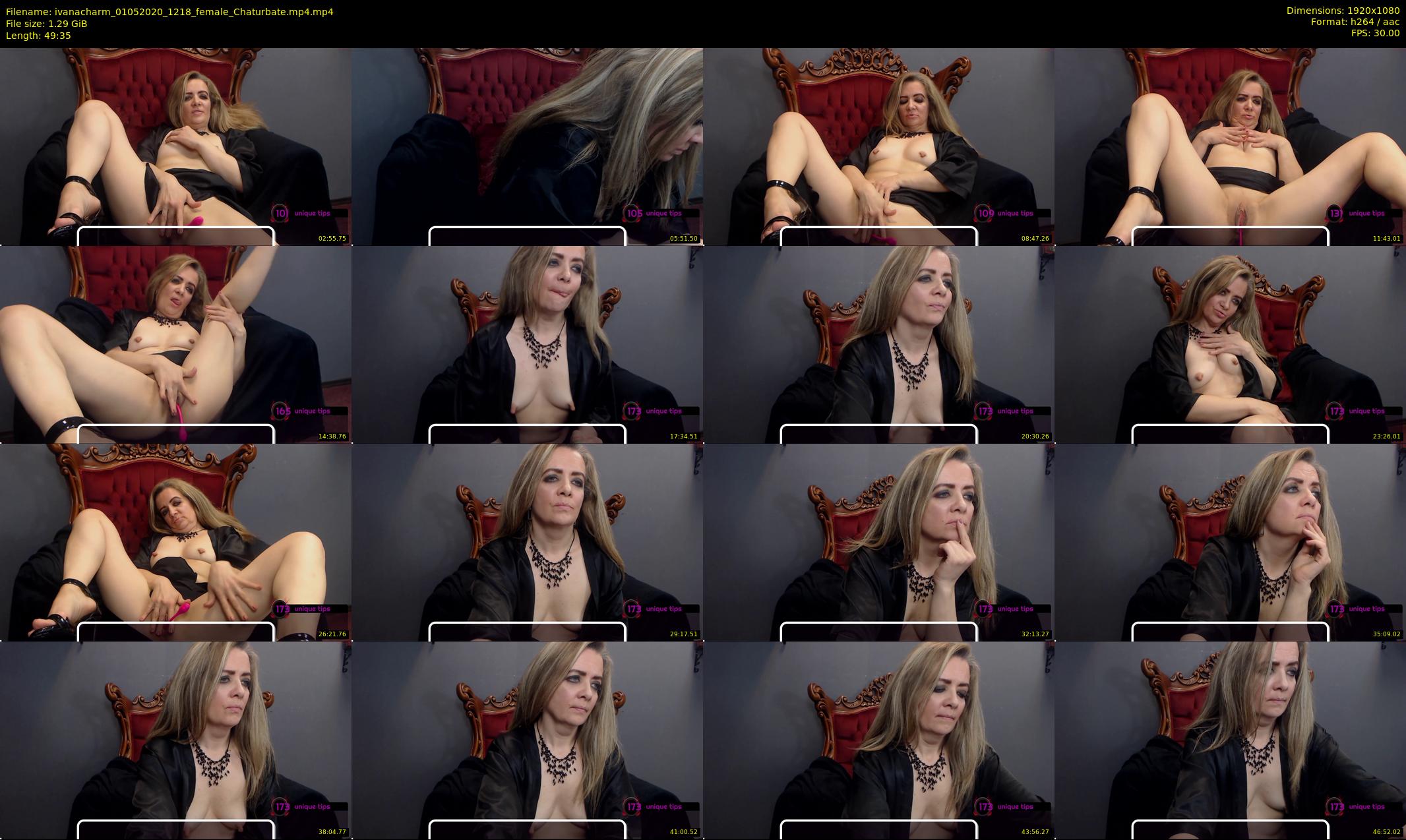 ivanacharm — 50 minute Chaturbate female cam show recording, 1080p, May 1, 2020