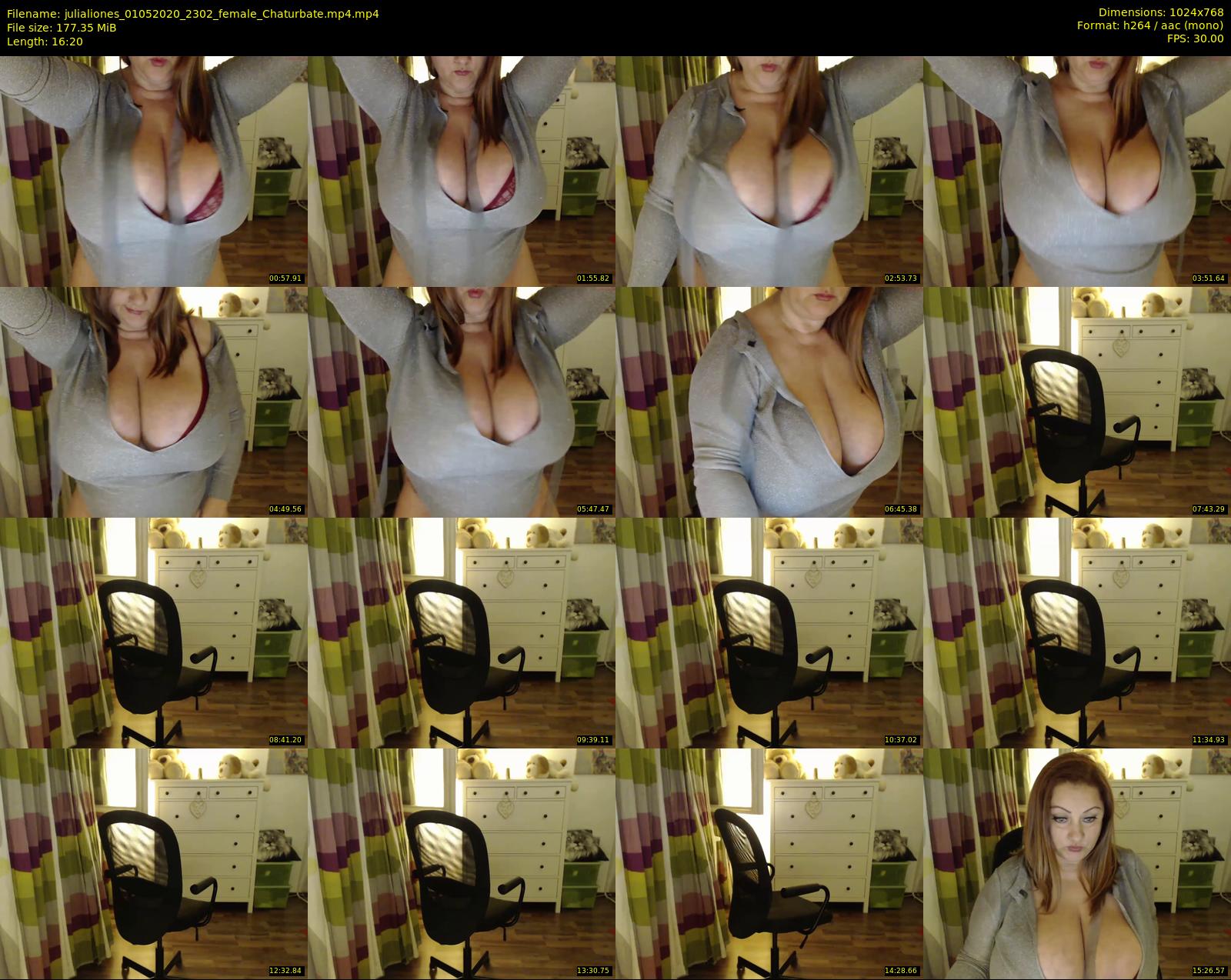 julialiones — 17 minute Chaturbate female cam show recording, 720p, May 1, 2020