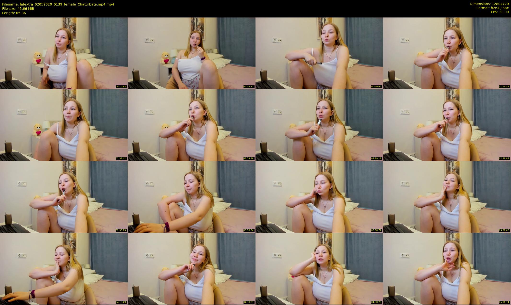 lafextra — 6 minute Chaturbate female cam show recording, 720p, May 2, 2020