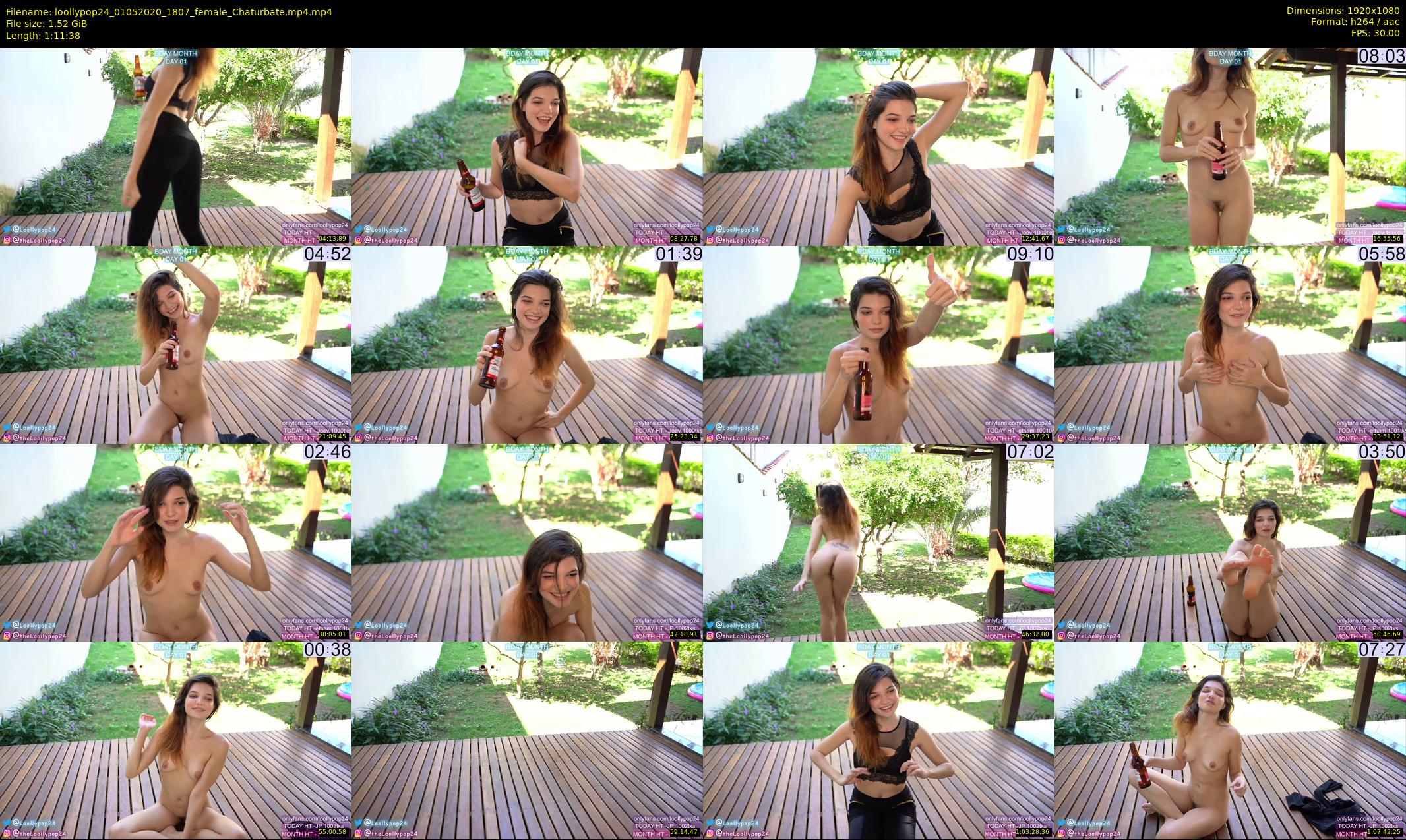 loollypop24 — 72 minute Chaturbate female cam show recording, 1080p, May 1, 2020