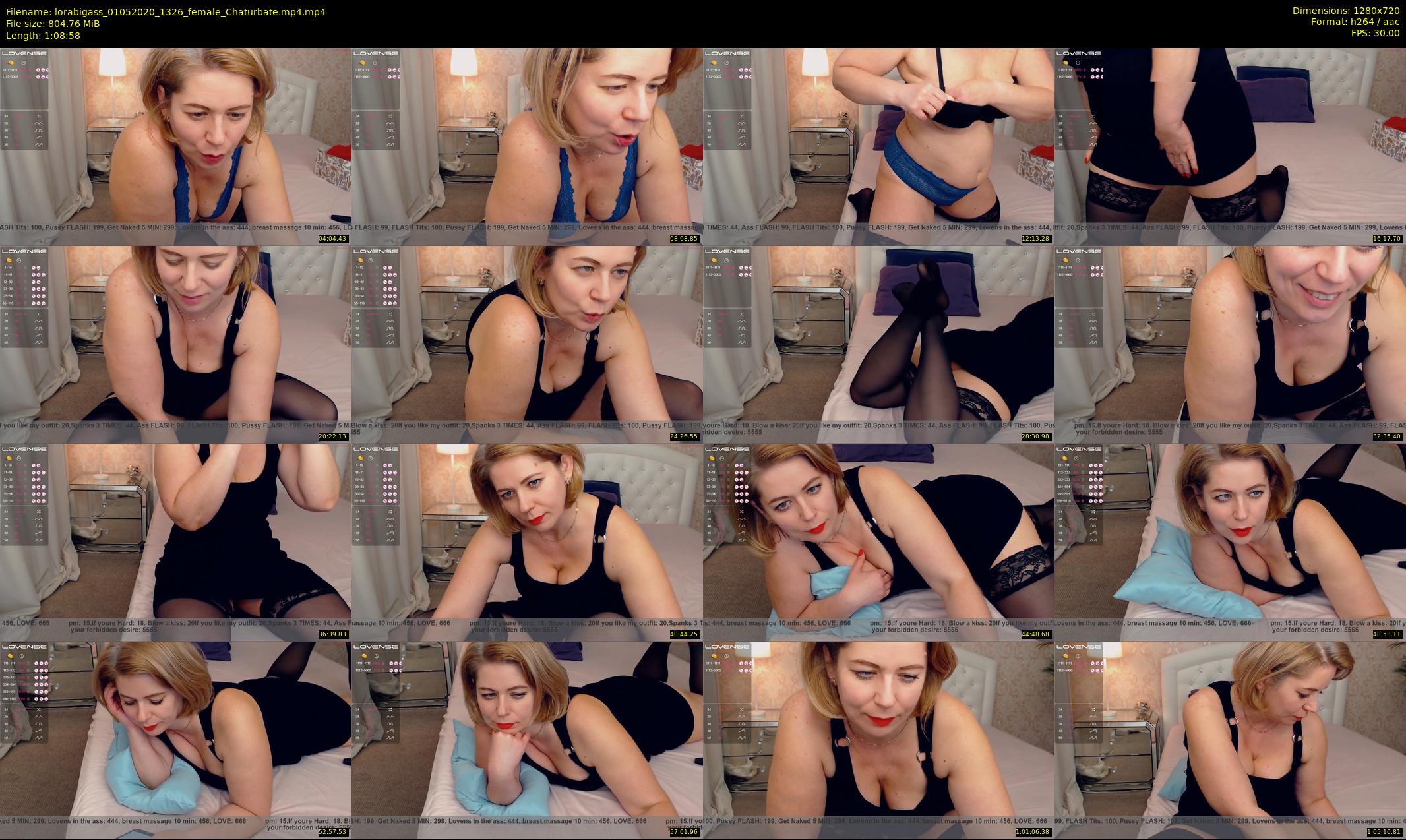 lorabigass — 69 minute Chaturbate female cam show recording, 720p, May 1, 2020