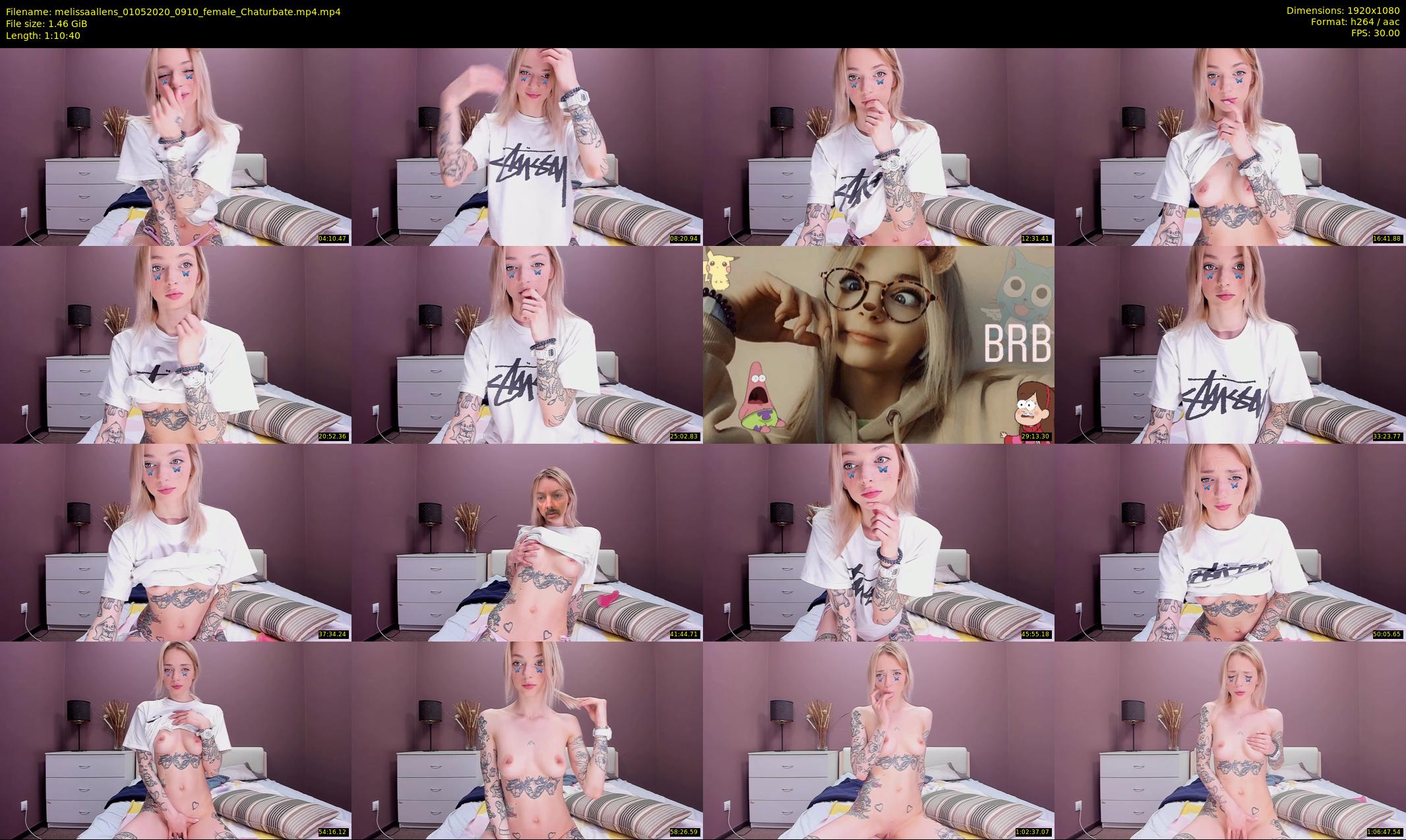 melissaallens — 71 minute Chaturbate female cam show recording, 1080p, May 1, 2020