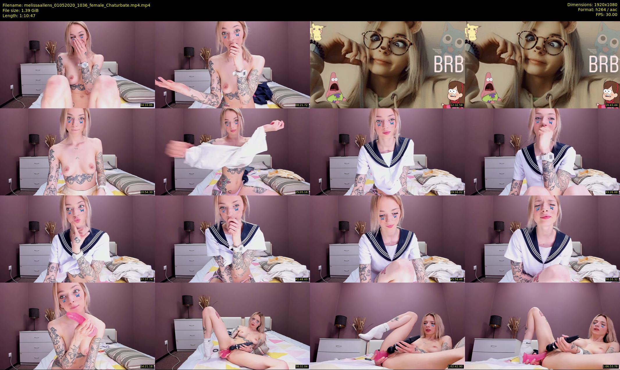 melissaallens — 71 minute Chaturbate female cam show recording, 1080p, May 1, 2020