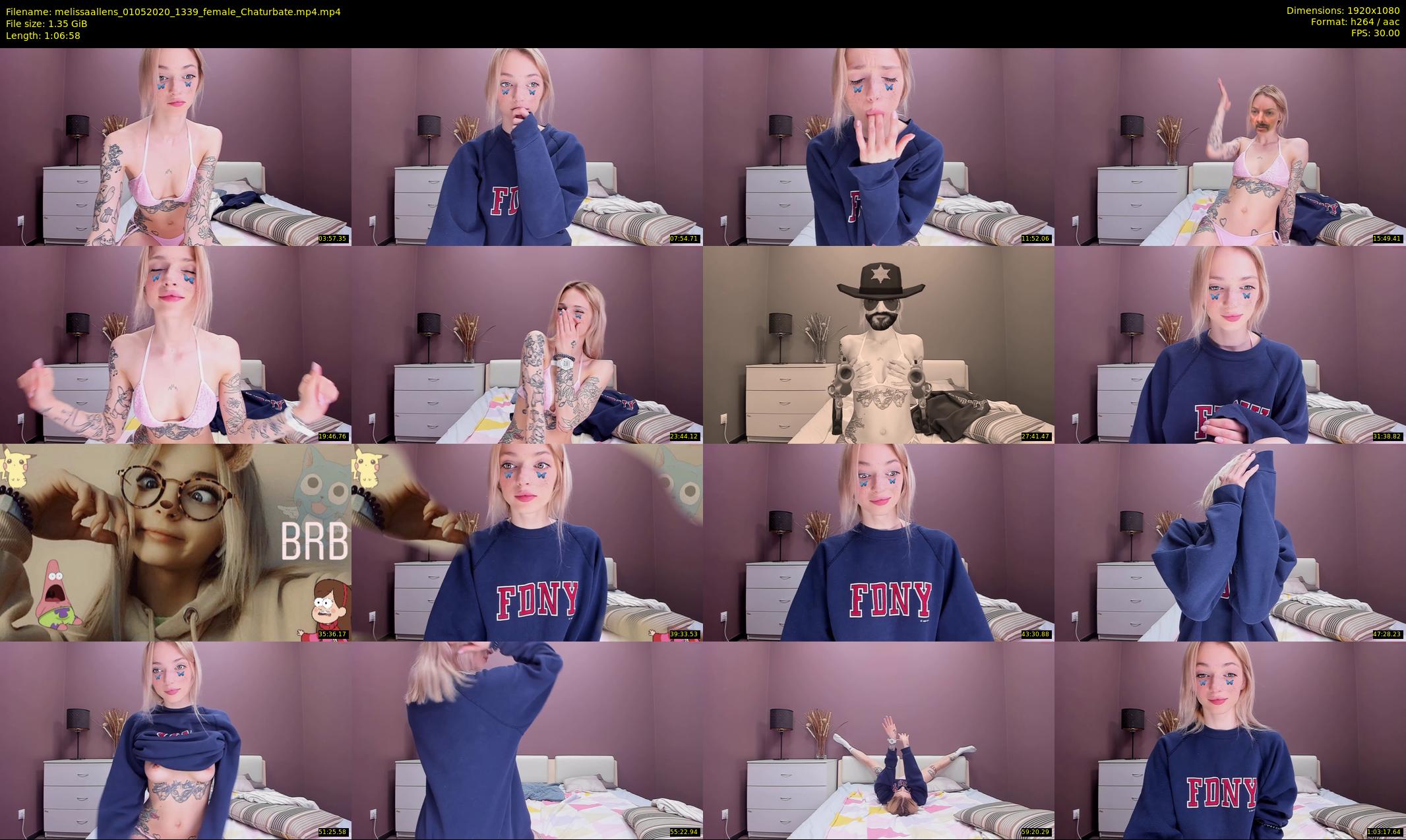 melissaallens — 67 minute Chaturbate female cam show recording, 1080p, May 1, 2020