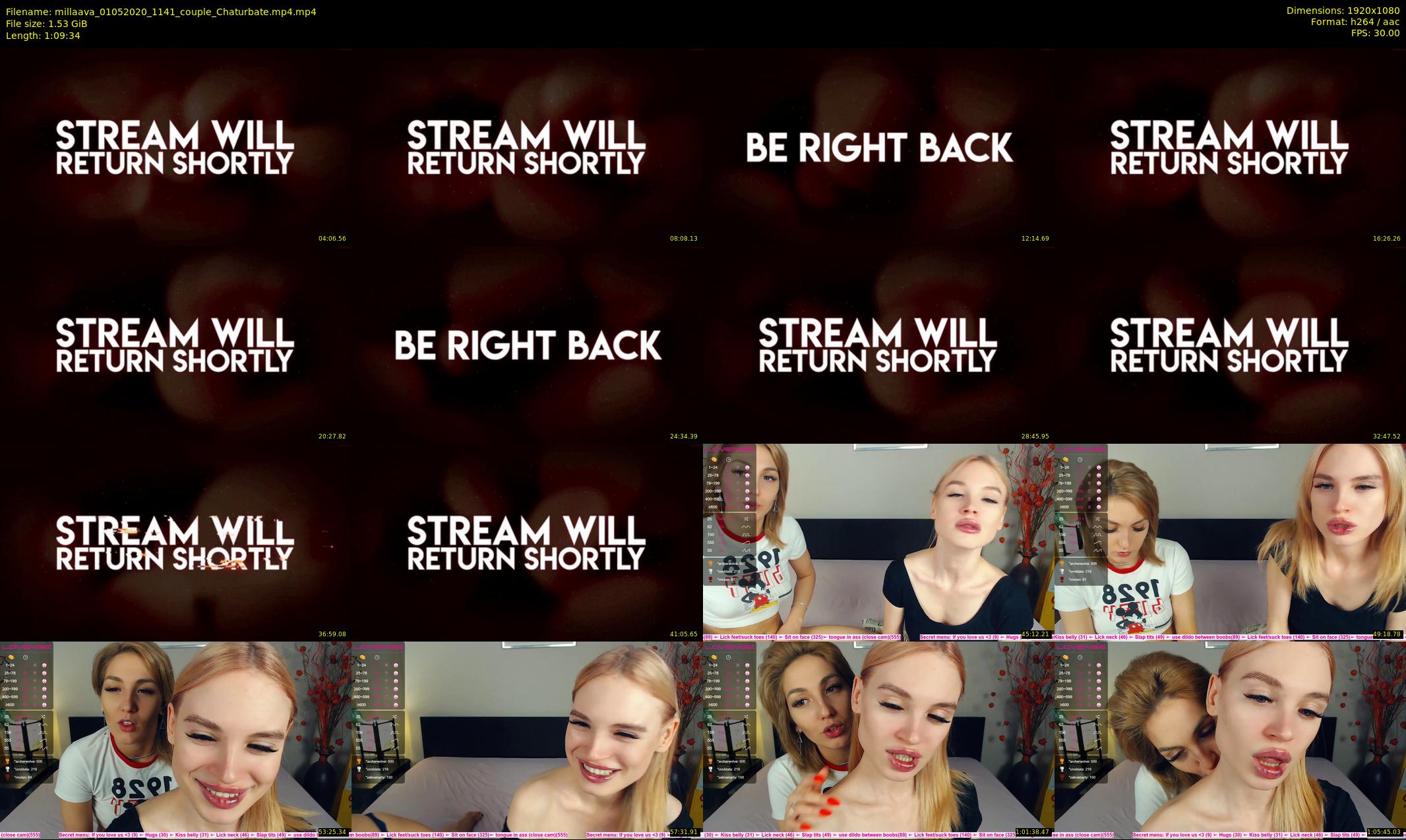 millaava — 70 minute Chaturbate female cam show recording, 1080p, May 1, 2020
