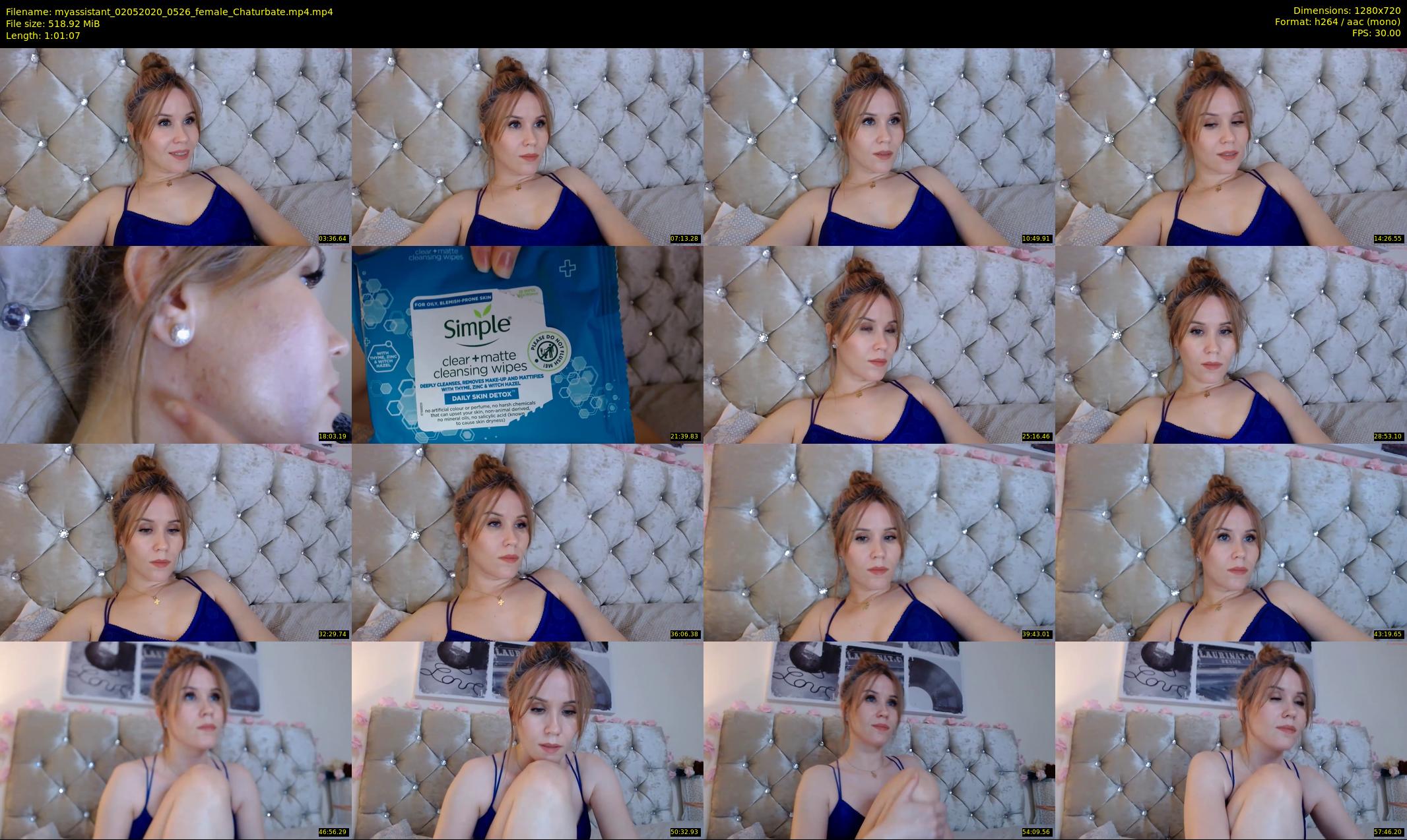 myassistant — 62 minute Chaturbate female cam show recording, 720p, May 2, 2020