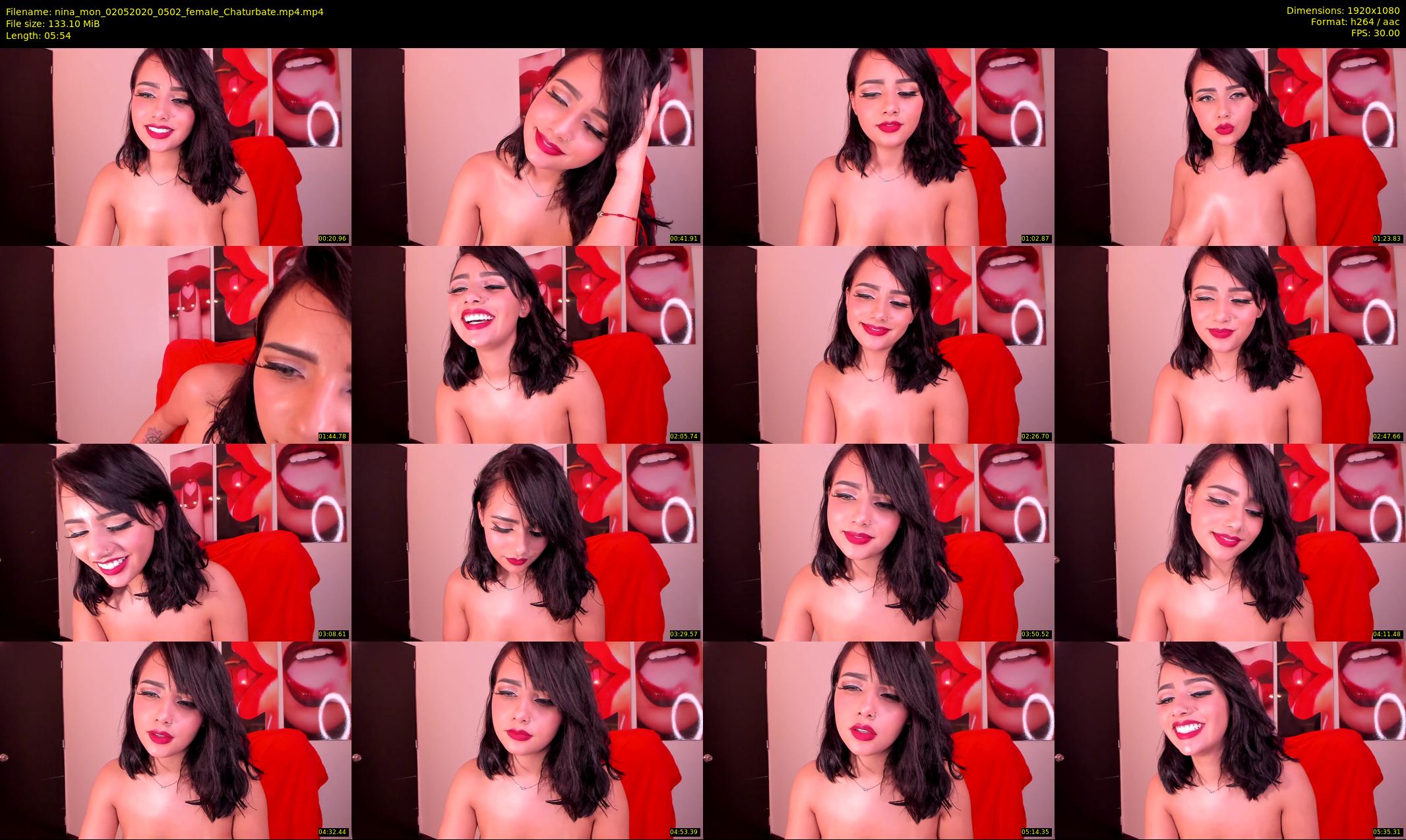 nina_mon — 6 minute Chaturbate female cam show recording, 1080p, May 2, 2020