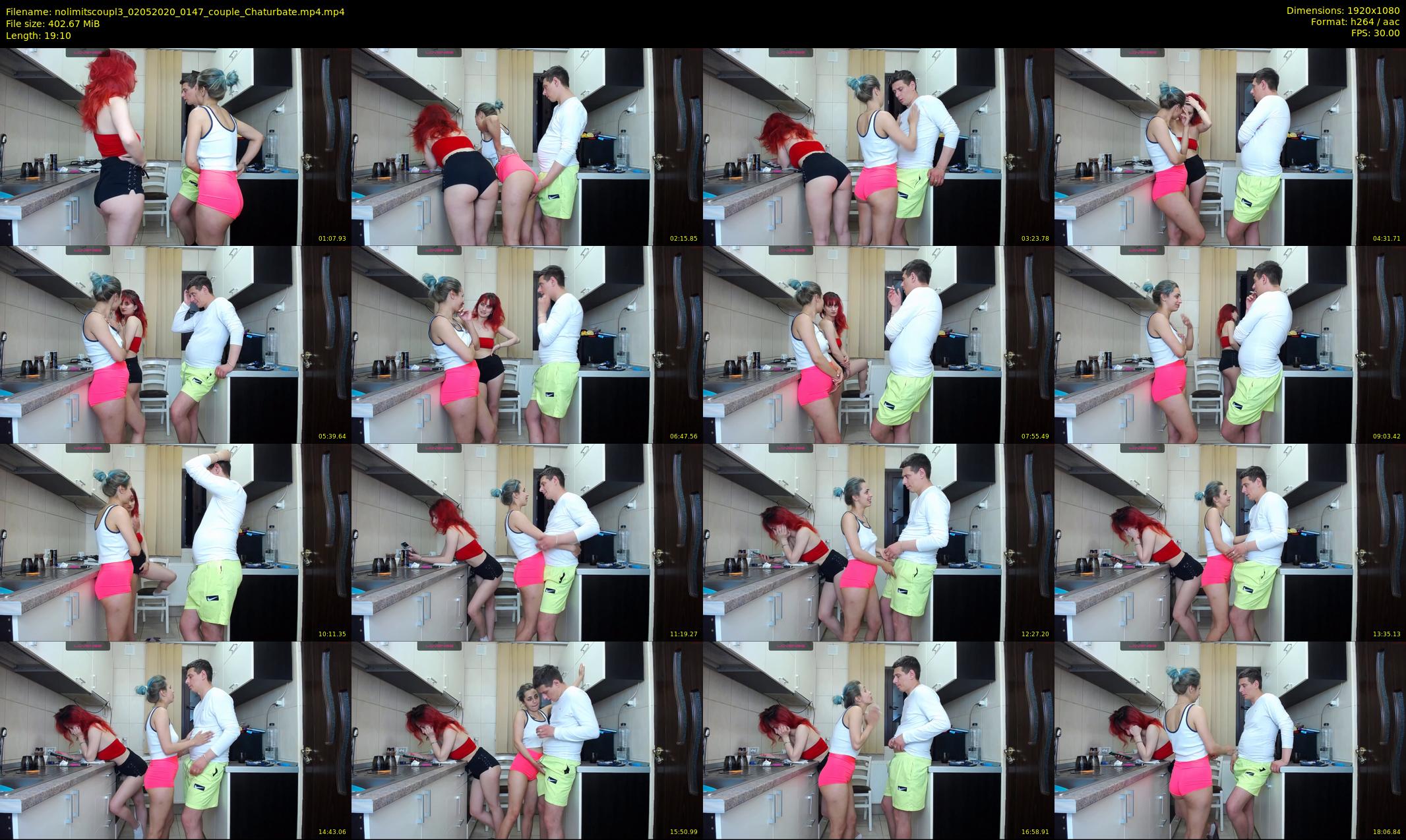 nolimitscoupl3 — 20 minute Chaturbate couple cam show recording, 1080p, May 2, 2020