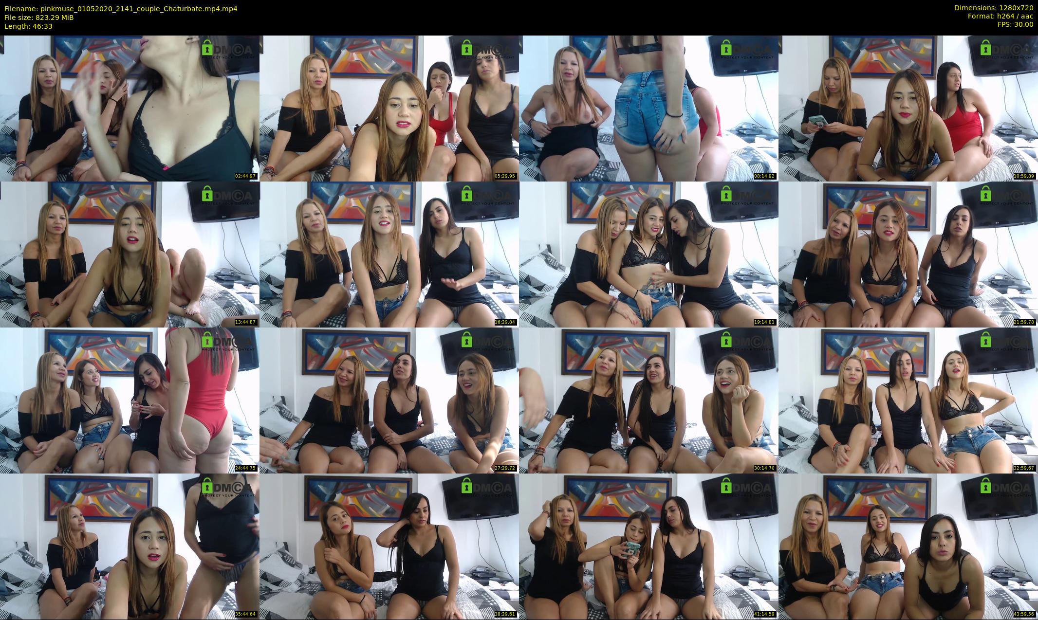pinkmuse — 47 minute Chaturbate couple cam show recording, 720p, May 1, 2020