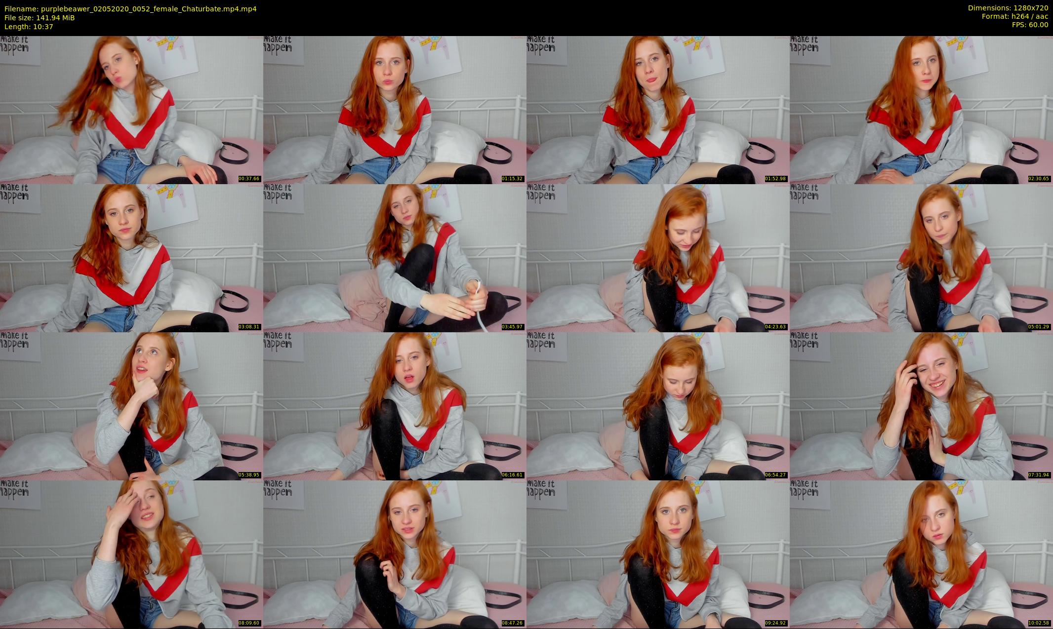 purplebeawer — 11 minute Chaturbate female cam show recording, 720p, May 2, 2020