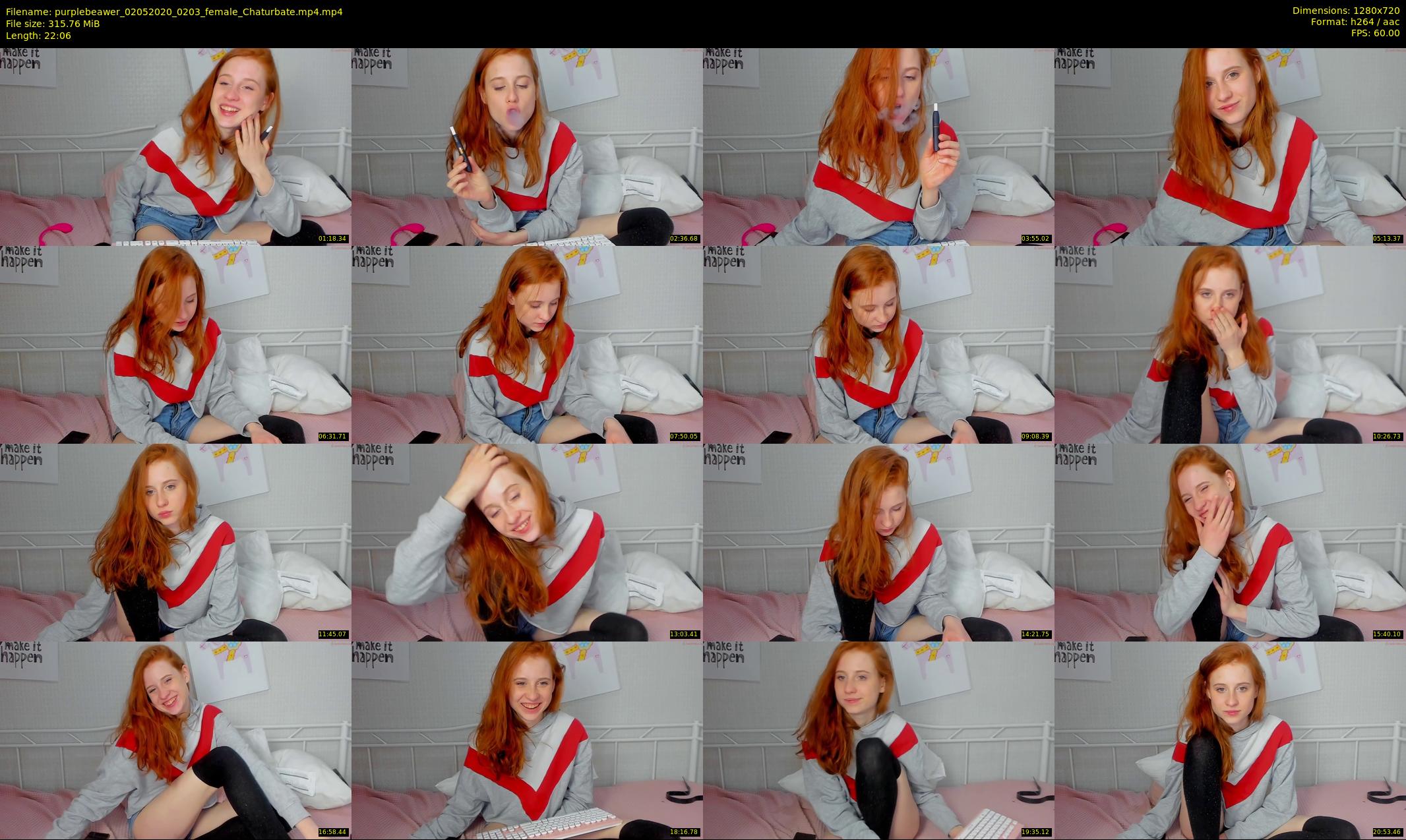 purplebeawer — 23 minute Chaturbate female cam show recording, 720p, May 2, 2020