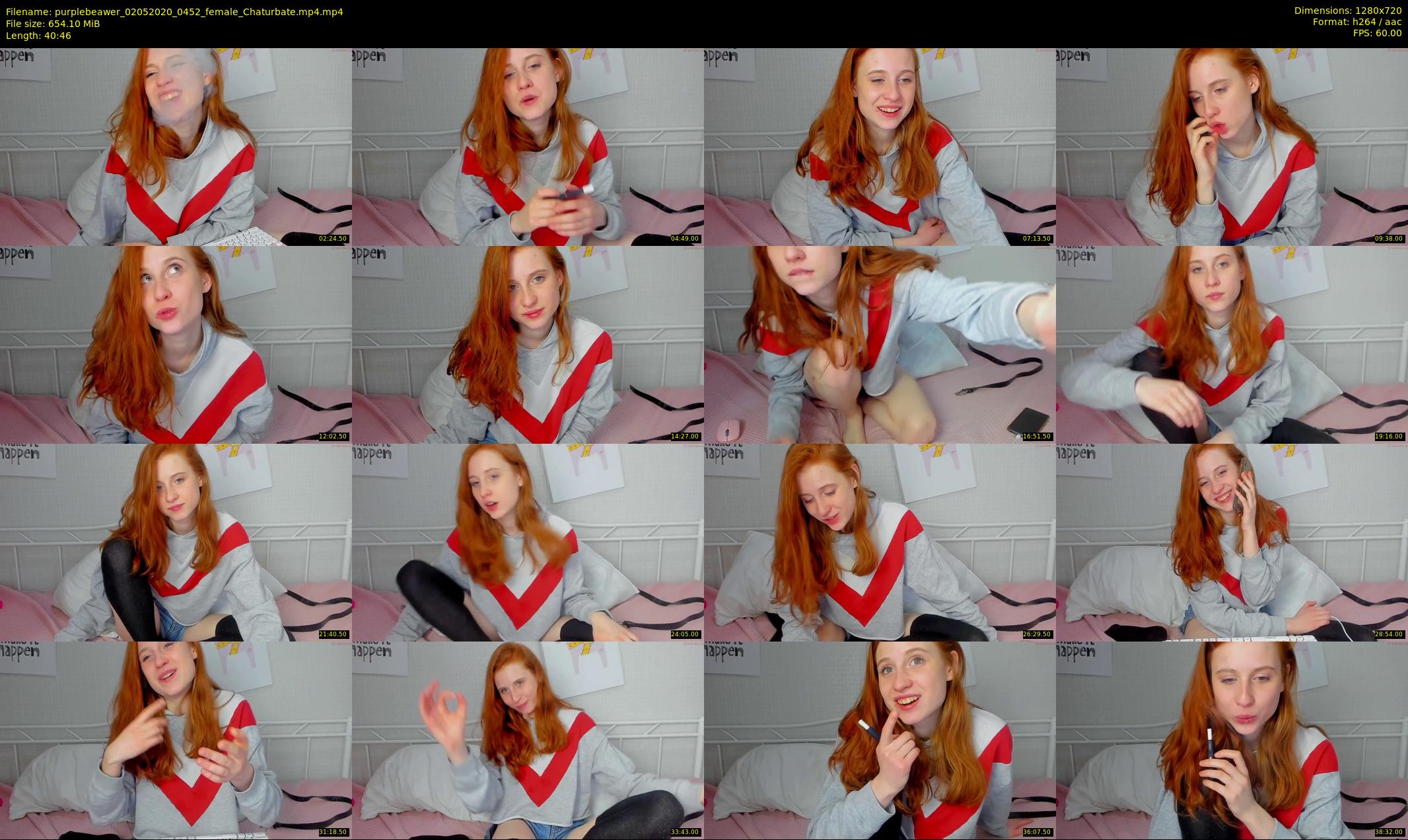 purplebeawer — 41 minute Chaturbate female cam show recording, 720p, May 2, 2020