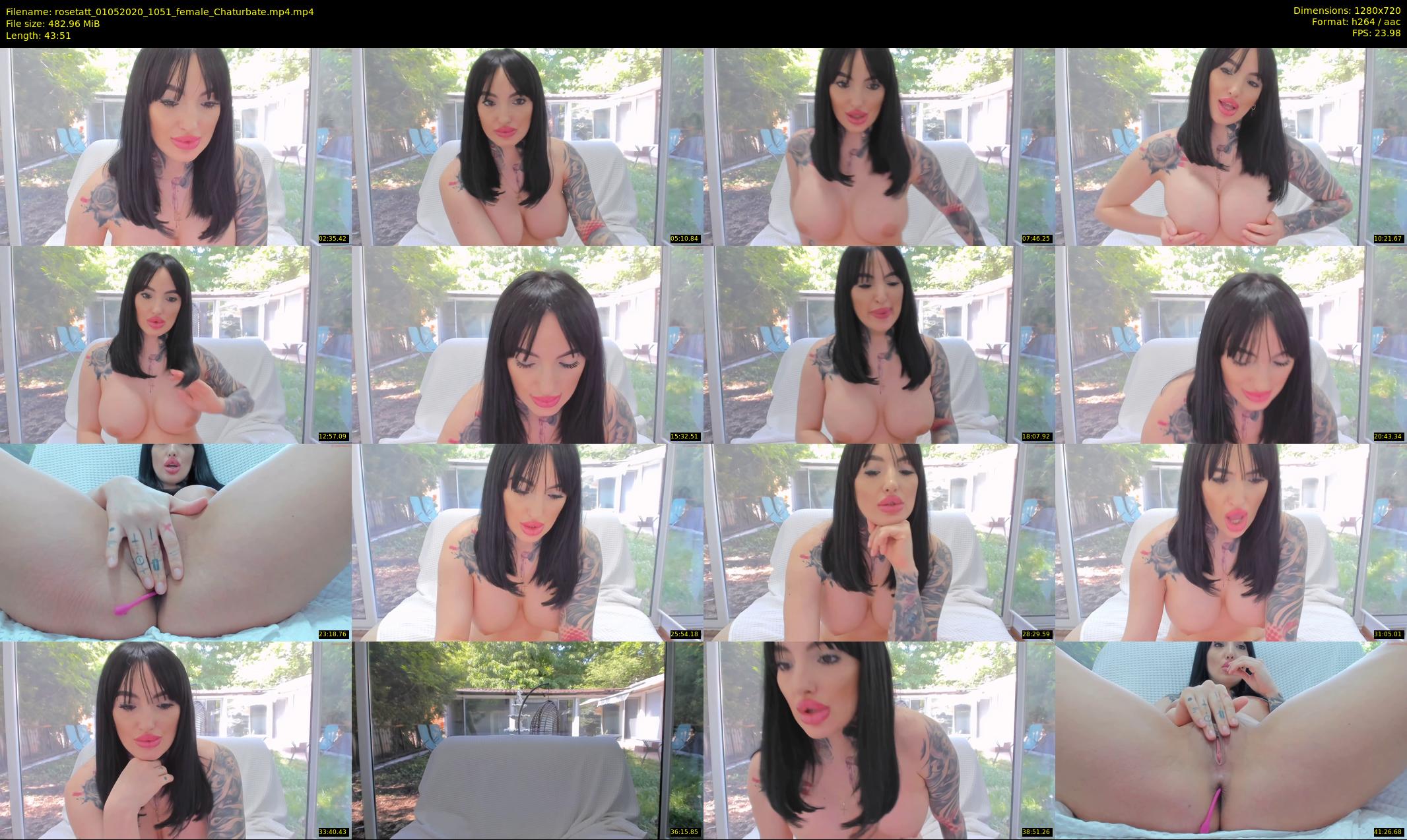 rosetatt — 44 minute Chaturbate female cam show recording, 720p, May 1, 2020